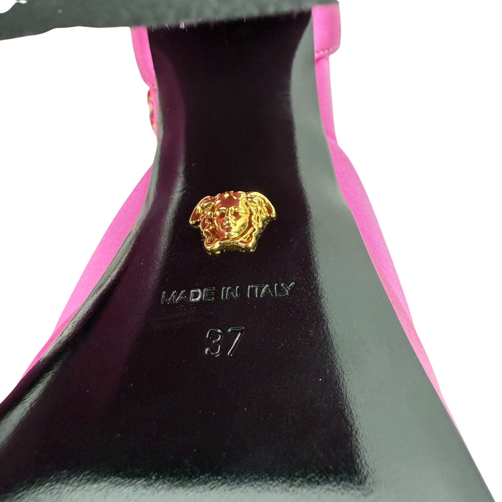 Versace NEW Versace Aevital Medusa Platform Crystals Pumps Pink 37 Size US 7 / IT 37 - 12 Thumbnail