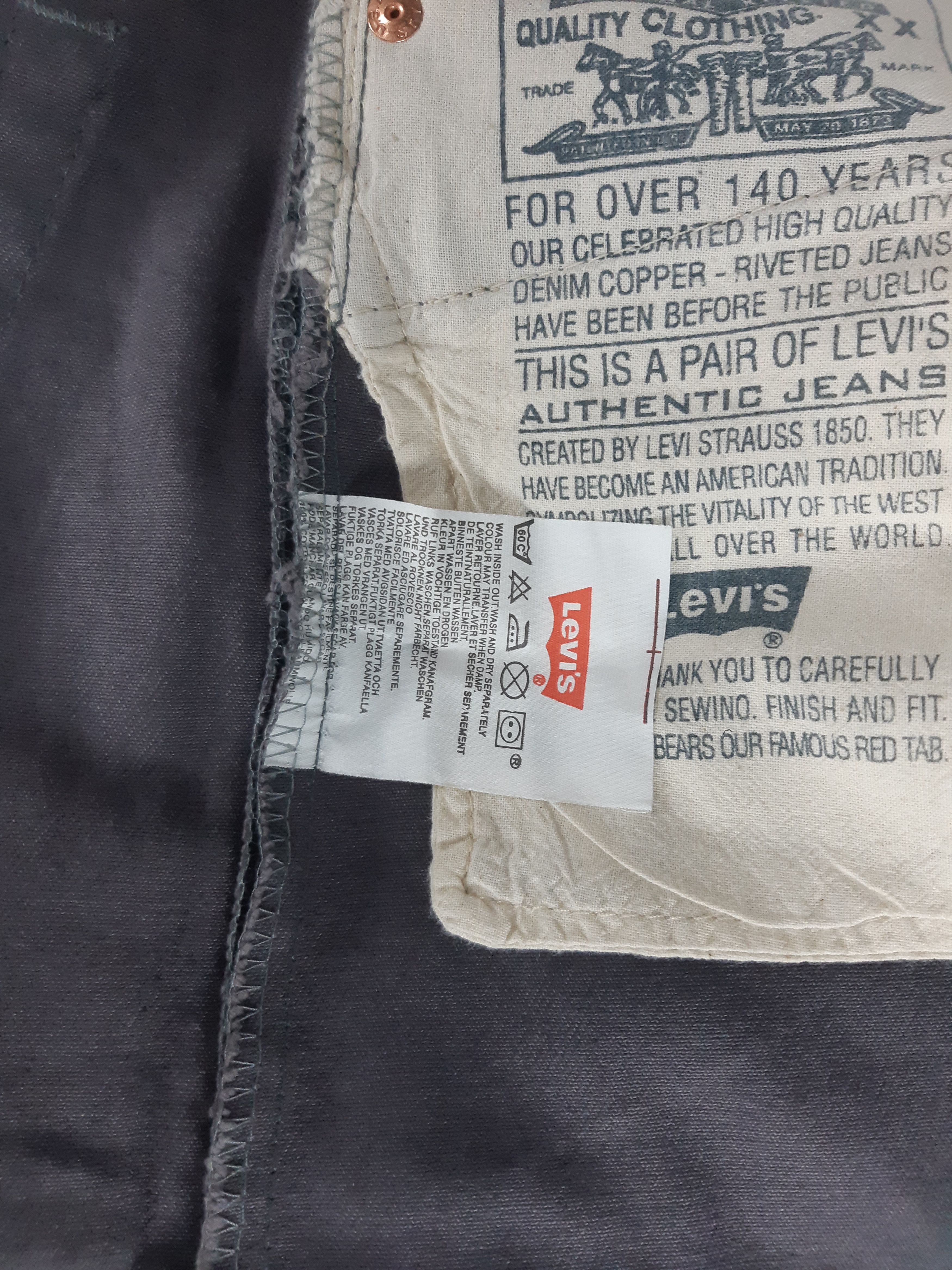 Levi's Vintage 90s LEVIS 501 Jeans USA size W30 L36 NWT Size 30" / US 8 / IT 44 - 7 Thumbnail