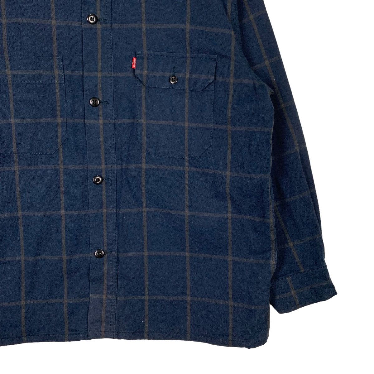 Levi's LEVIS Checked Work Shirt Flannel Jacket #1131-C52 Size US XL / EU 56 / 4 - 4 Thumbnail