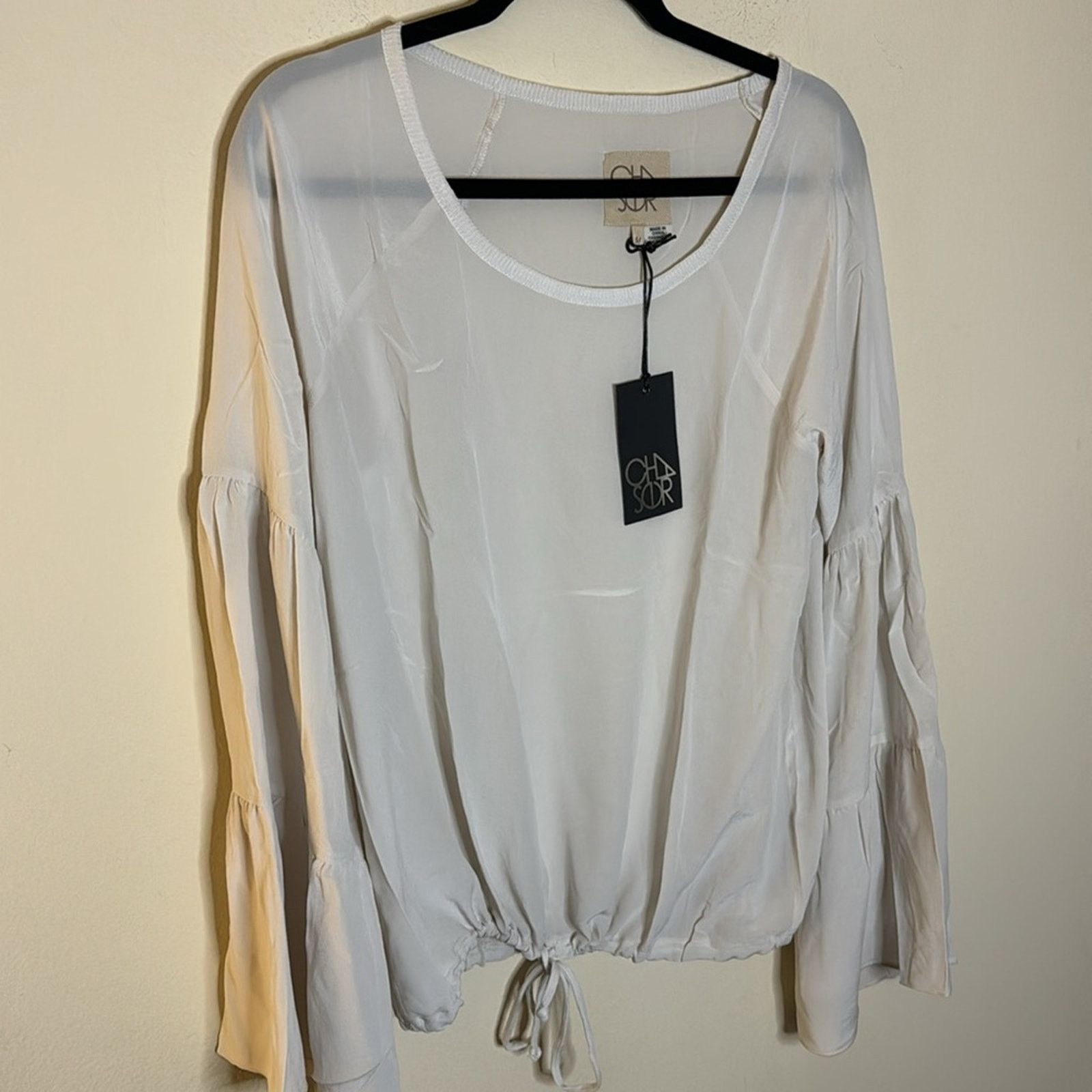 Chaser Brand Chaser Silk Dolman Bell Sleeve Long Sleeve Top Size M Size M / US 6-8 / IT 42-44 - 4 Thumbnail