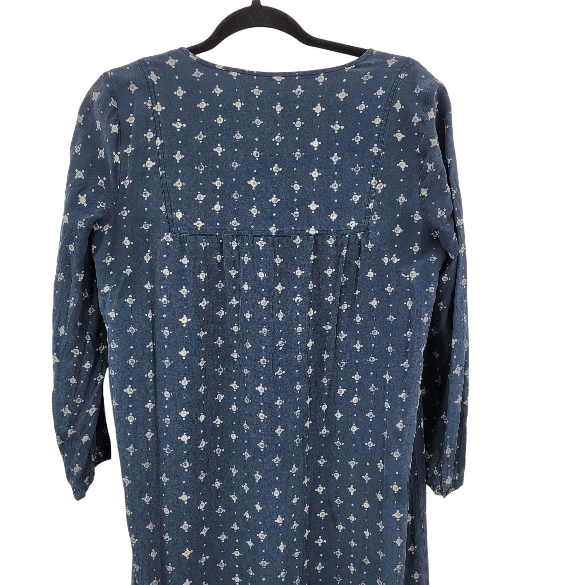 Madewell Madewell Womens Silk Medallion Dot Maxi Dress Blue Sz 4 Tier Size S / US 4 / IT 40 - 13 Thumbnail
