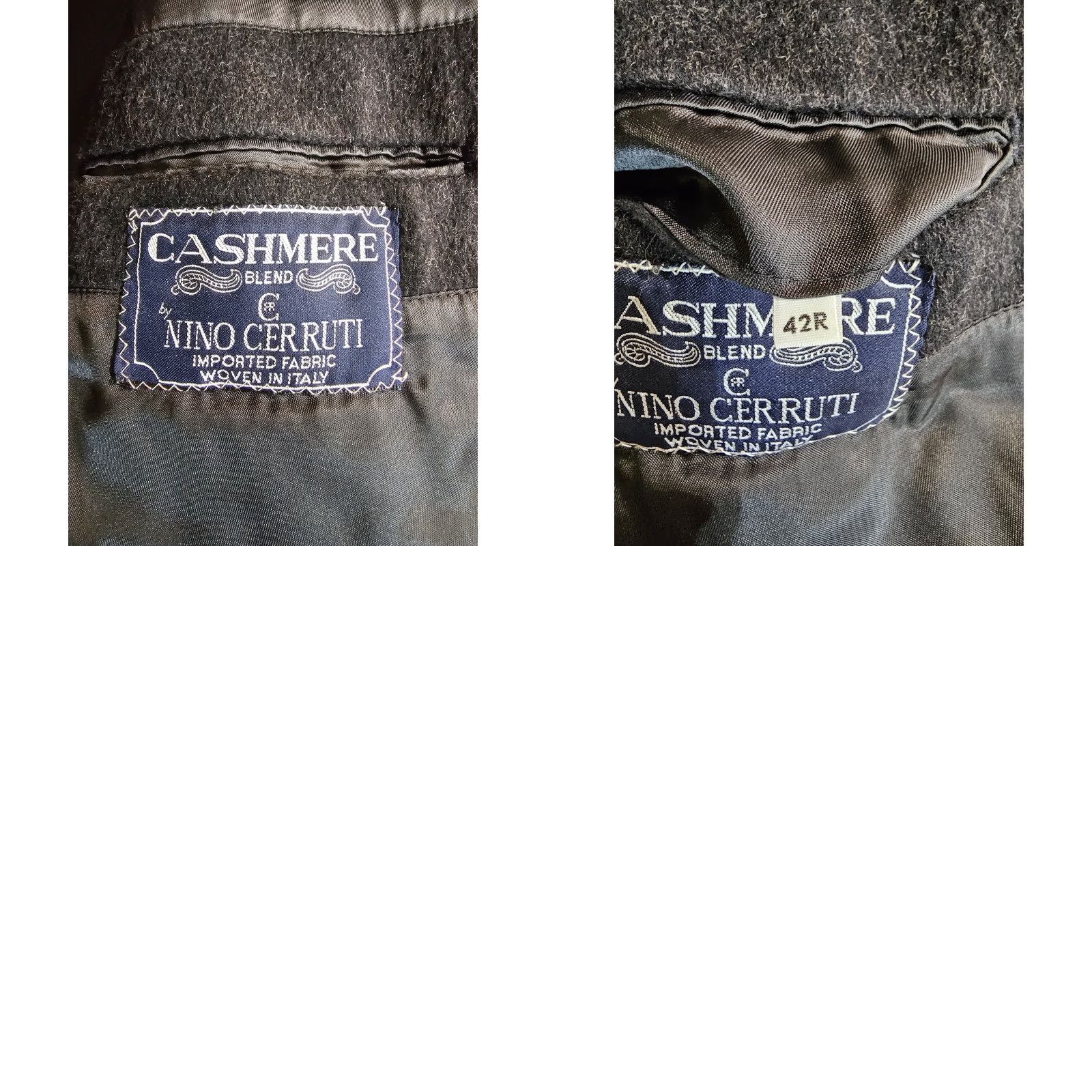Vintage VINTAGE Nino Cerruti Overcoat Charcoal Wool/Cashmere Blend Single Breasted Sz 42 Reg Coat Men Size US XS / EU 42 / 0 - 9 Thumbnail