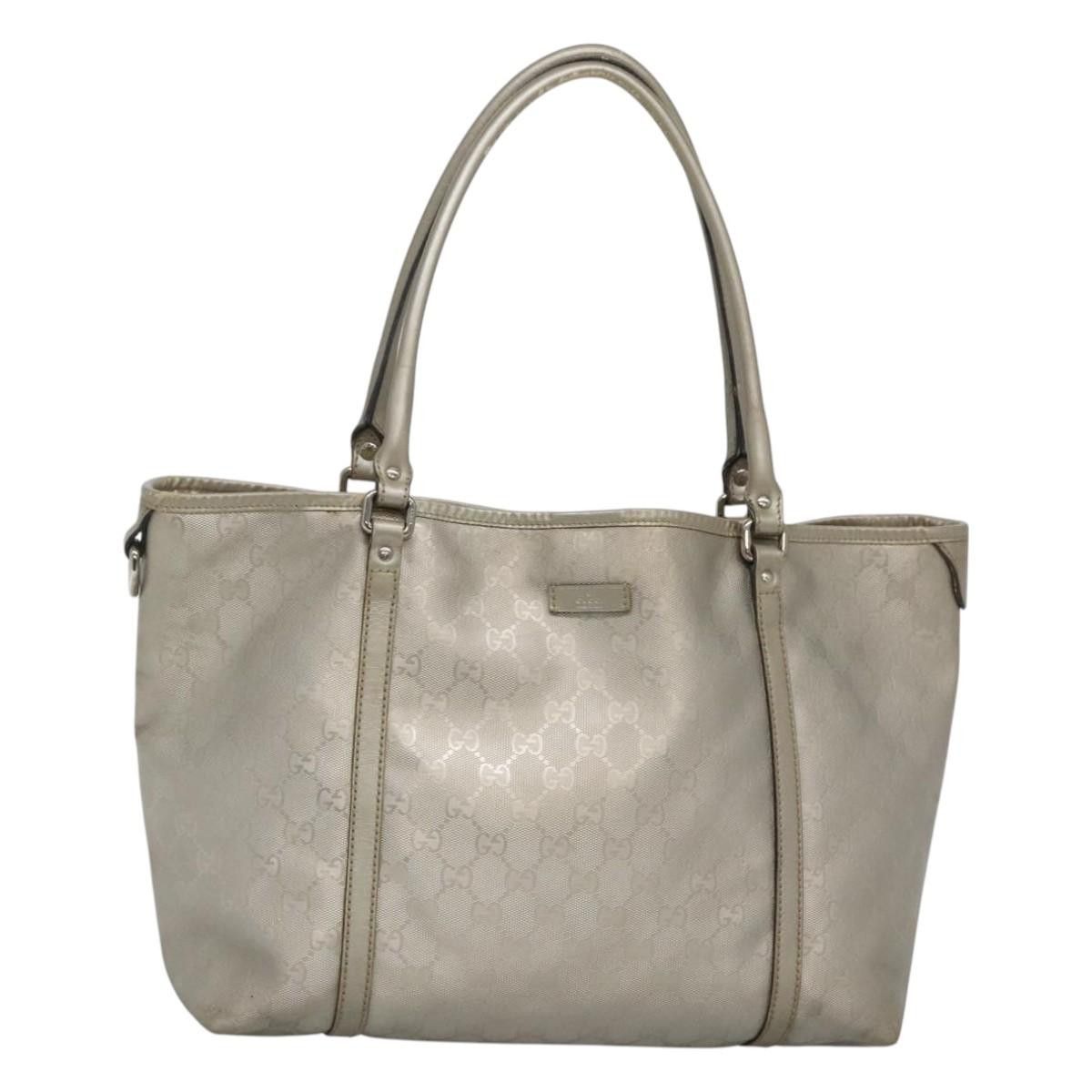 GUCCI GG Implementation Tote Bag Silver