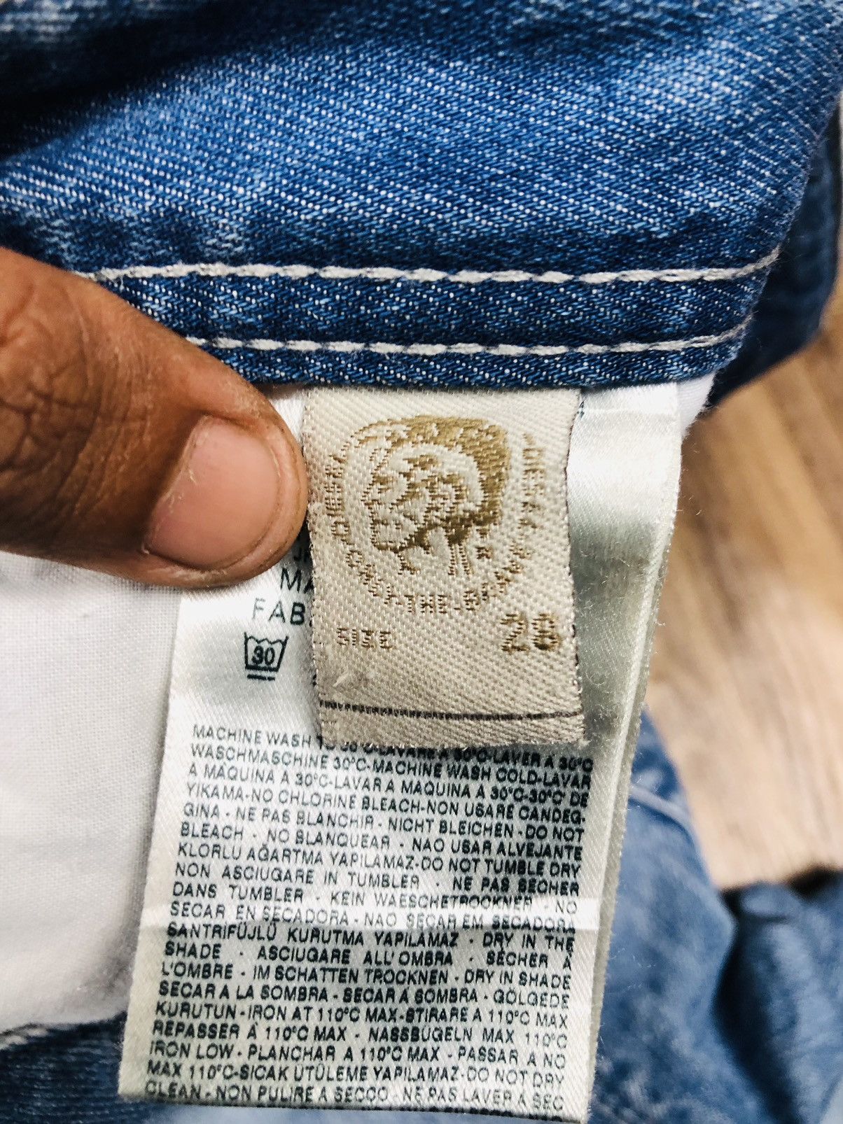Diesel Diesel Industry Distress Jeans (33) Size US 28 / EU 44 - 14 Thumbnail