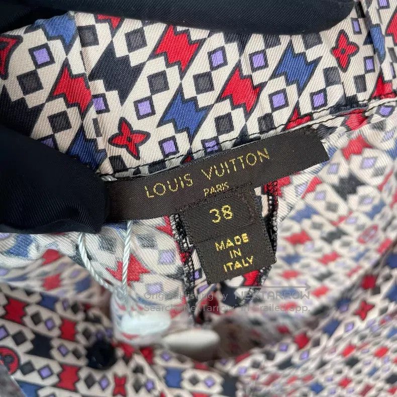 Louis Vuitton Louis Vuitton Colorful geometric pattern color-block silk Size US 38 / EU 54 - 6 Thumbnail
