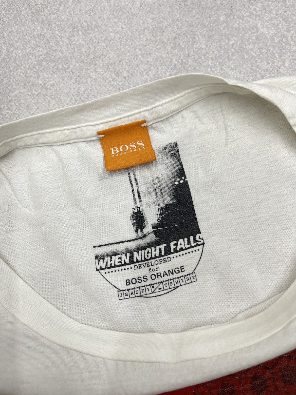 Hugo Boss Mens Hugo Boss Thiemon When Night Falls T Shirt White Size US XL / EU 56 / 4 - 6 Thumbnail