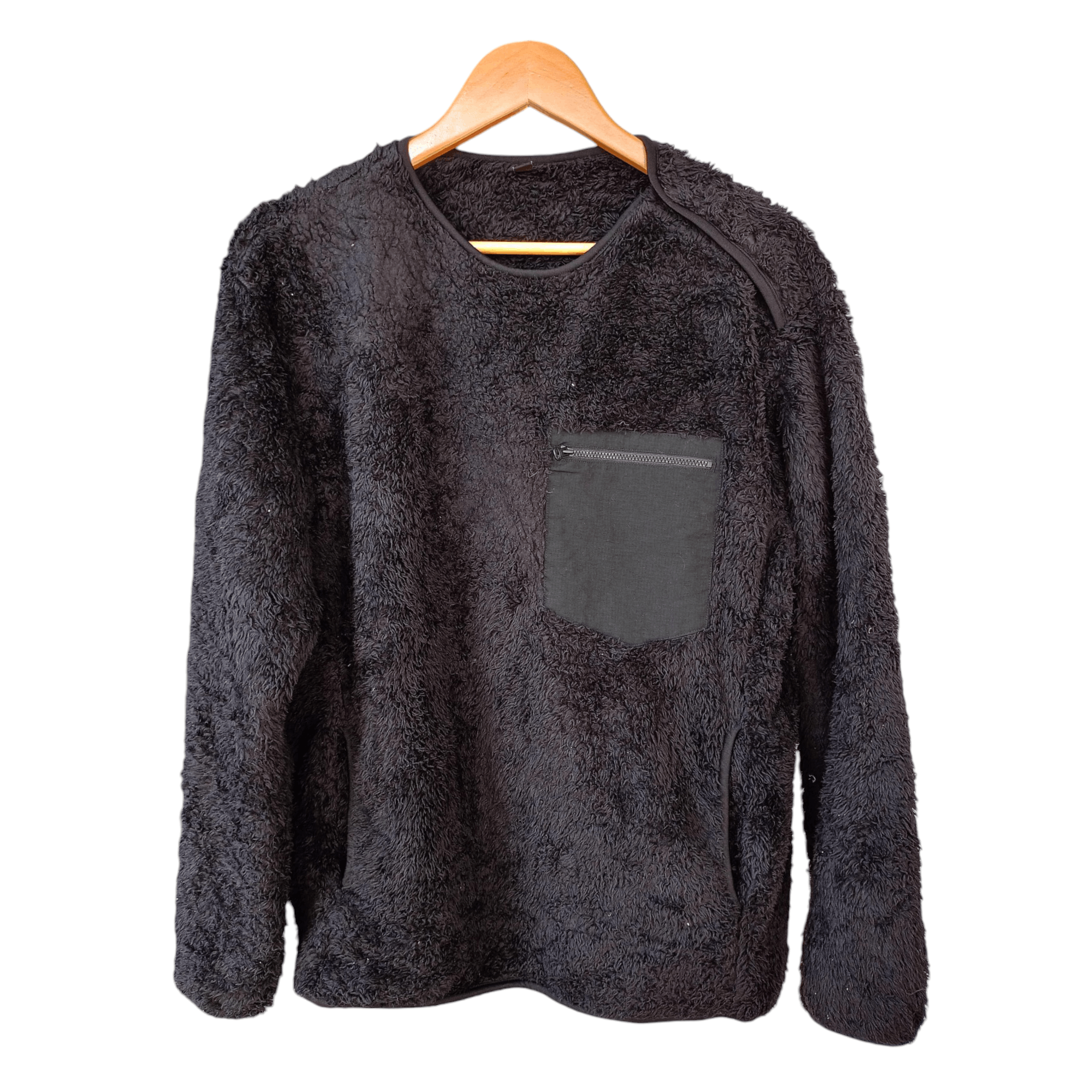 Japanese Brand × Uniqlo × Vintage Uniqlo Men's Black Sweater Vintage Minimalist Streetwear Size US L / EU 52-54 / 3 - 1 Thumbnail