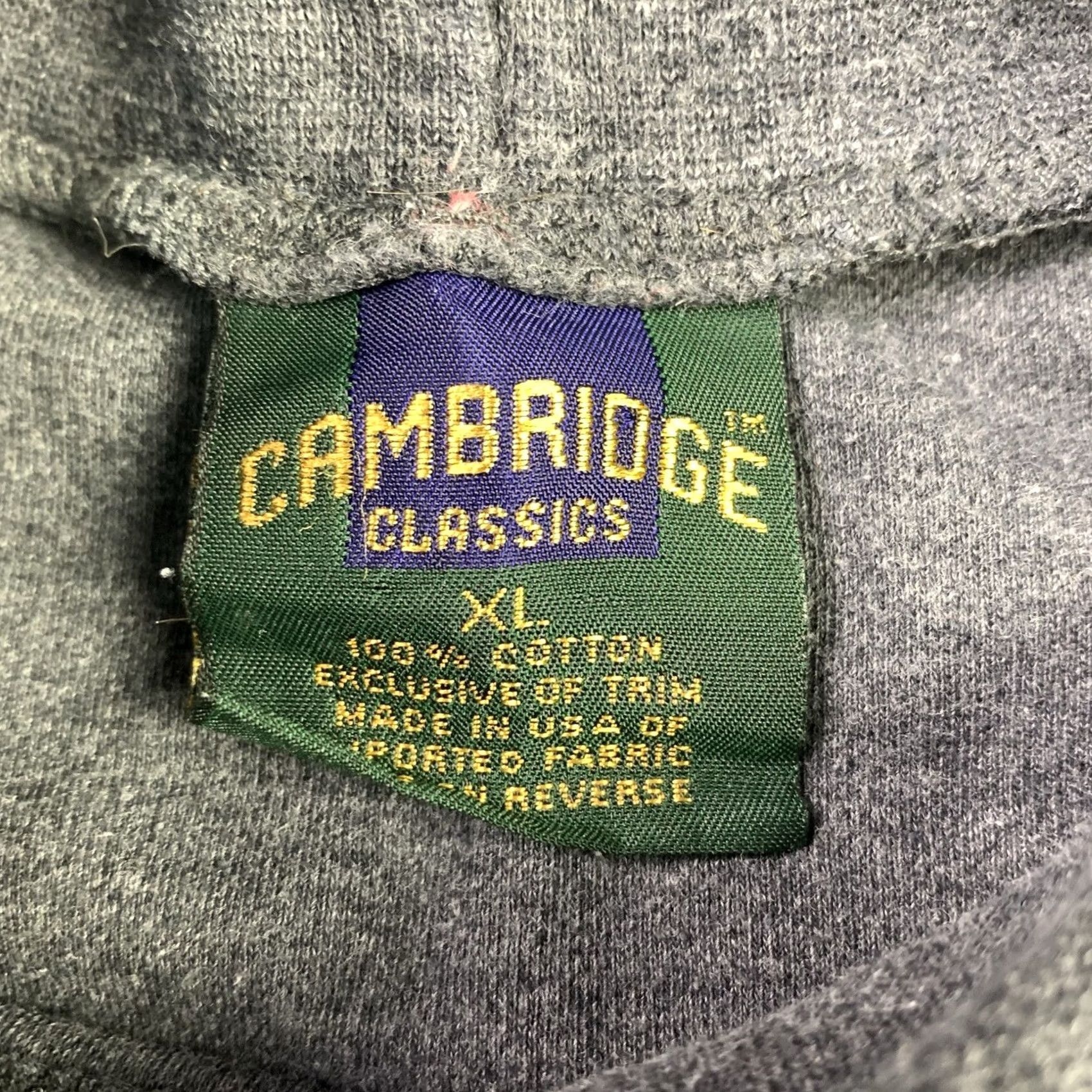Vintage VINTAGE Cambridge Classics Turtleneck Shirt Men M Gray 90s USA | 100% Cotton Long Sleeve / Heavy Made Size US M / EU 48-50 / 2 - 2 Thumbnail
