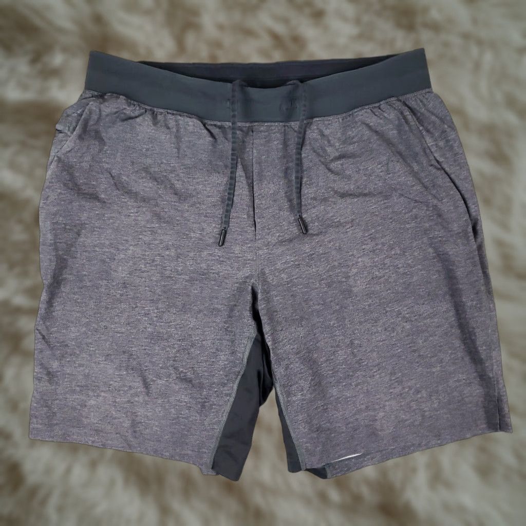 Lululemon Lululemon Shorts Mens Size XL Gray Lace Tie Stretch Active Running * Size US 36 / EU 52 - 1 Thumbnail