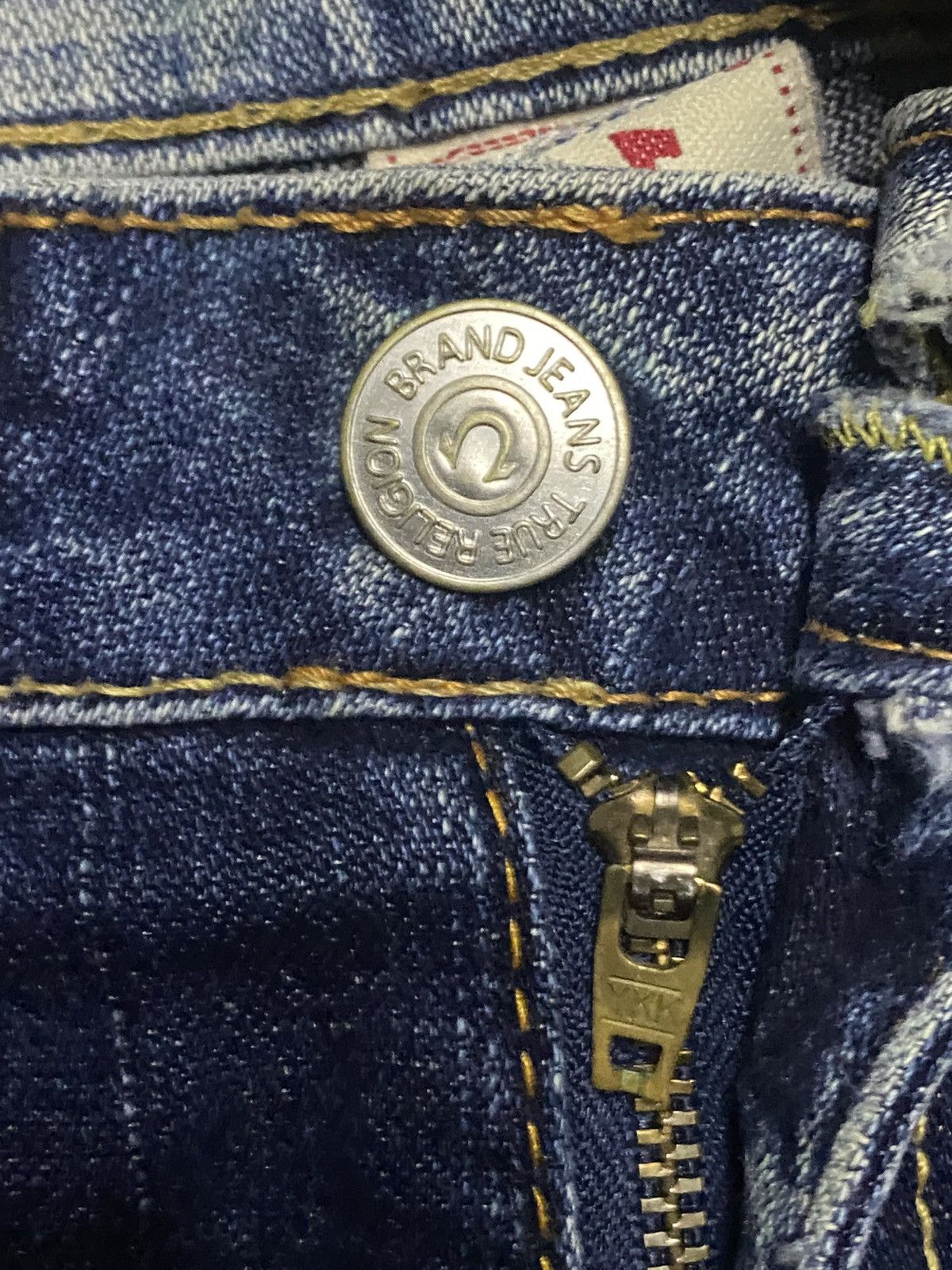 True Religion Woman True Religion Blue Wash Ripped Flare Jeans Size US 28 / EU 44 - 11 Thumbnail