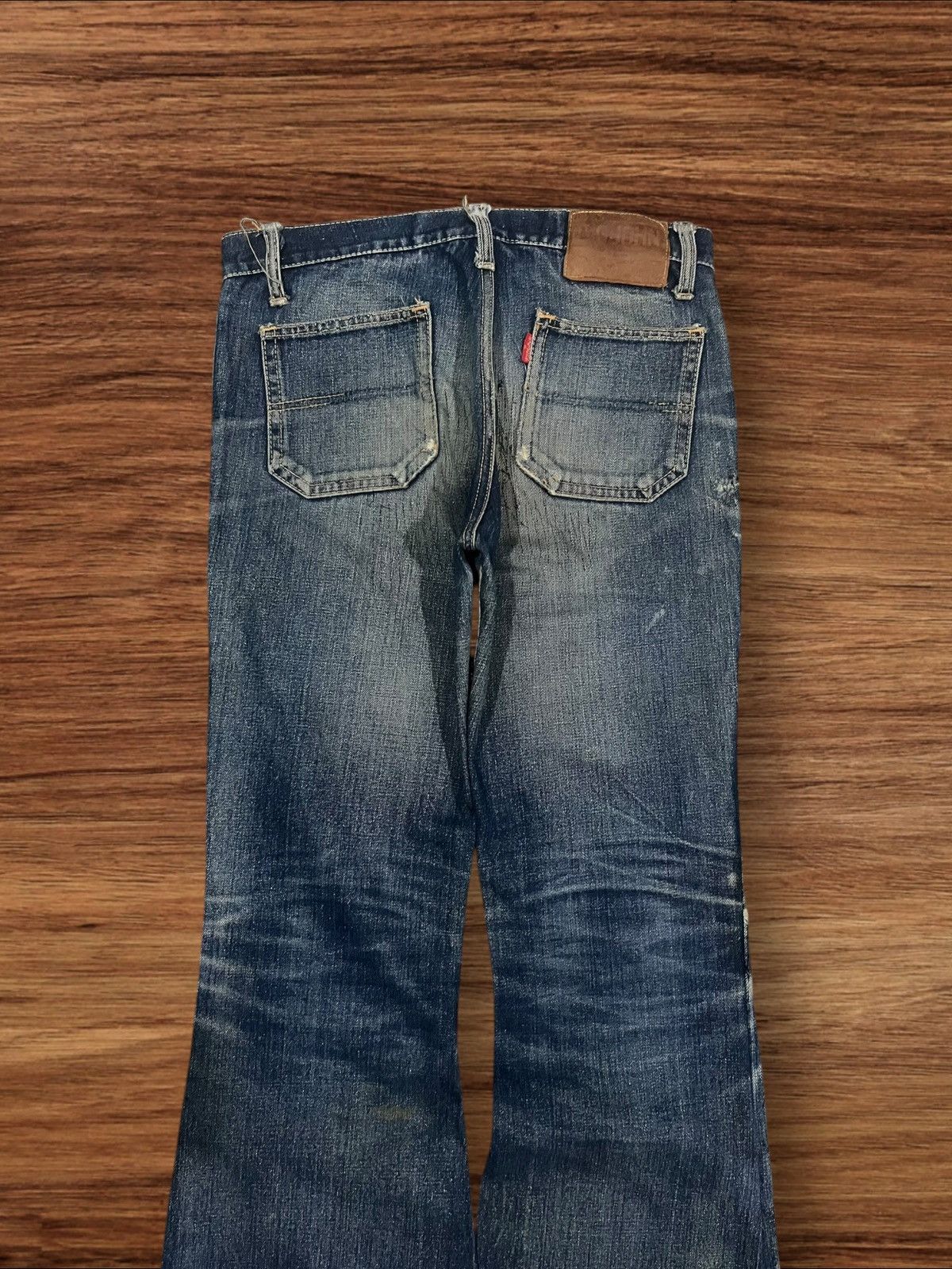 Hysteric Glamour Japanese Brand John Bull Bell Bottom Button Fly Flare Jeans Size US 30 / EU 46 - 7 Thumbnail