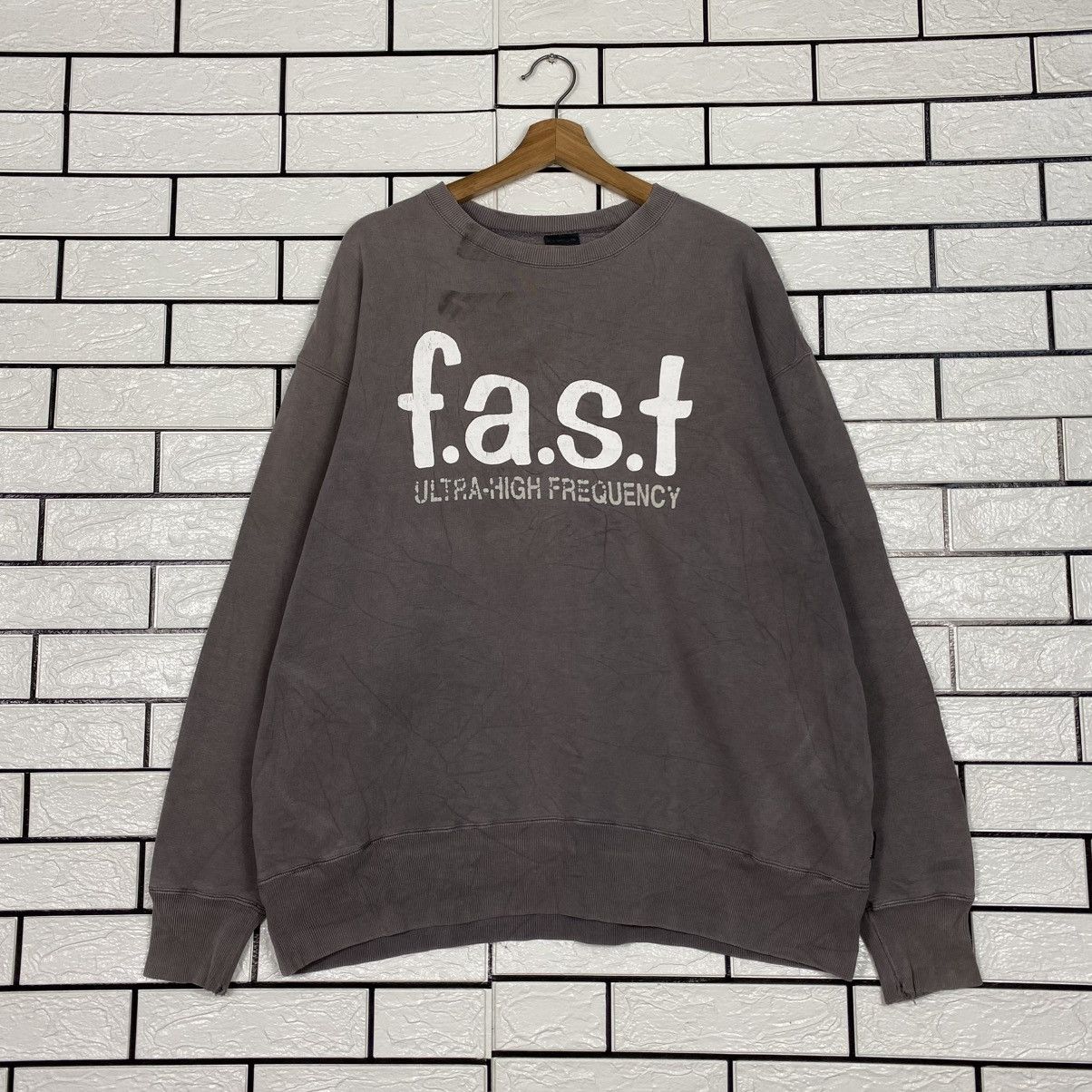 Japanese Brand Real Words Fast Big Logo Sweatshirt Issey Miyake Size US L / EU 52-54 / 3 - 2 Thumbnail