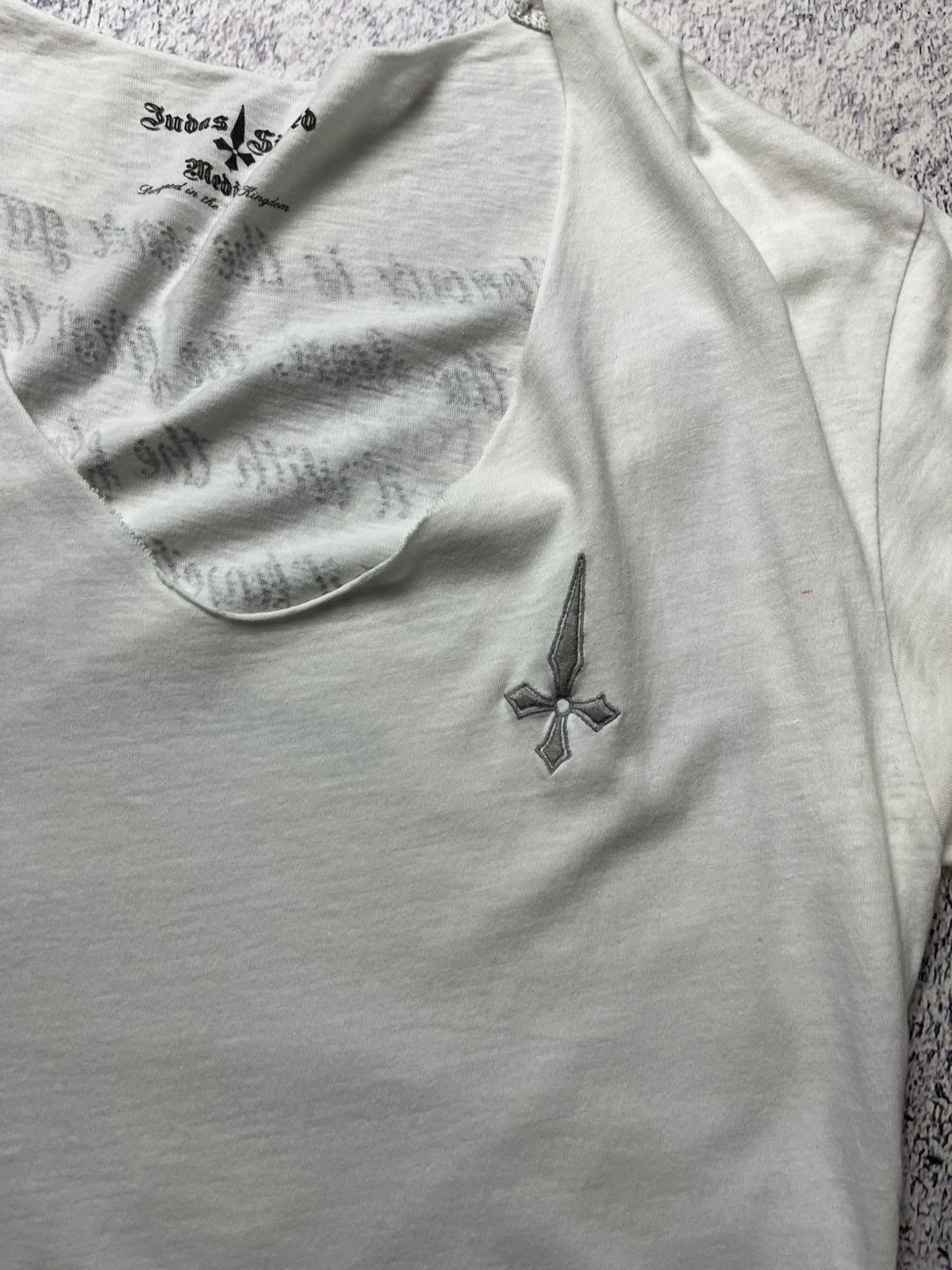Vintage Vintage Judas Sinned Affliction Style Luxury Streetwear Tee Size US M / EU 48-50 / 2 - 5 Thumbnail
