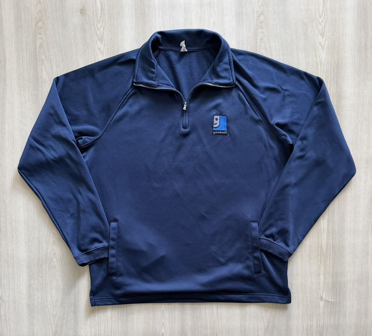 Vintage Goodwill Employee Quarter Zip Pullover Sz L Size US L / EU 52-54 / 3 - 1 Thumbnail