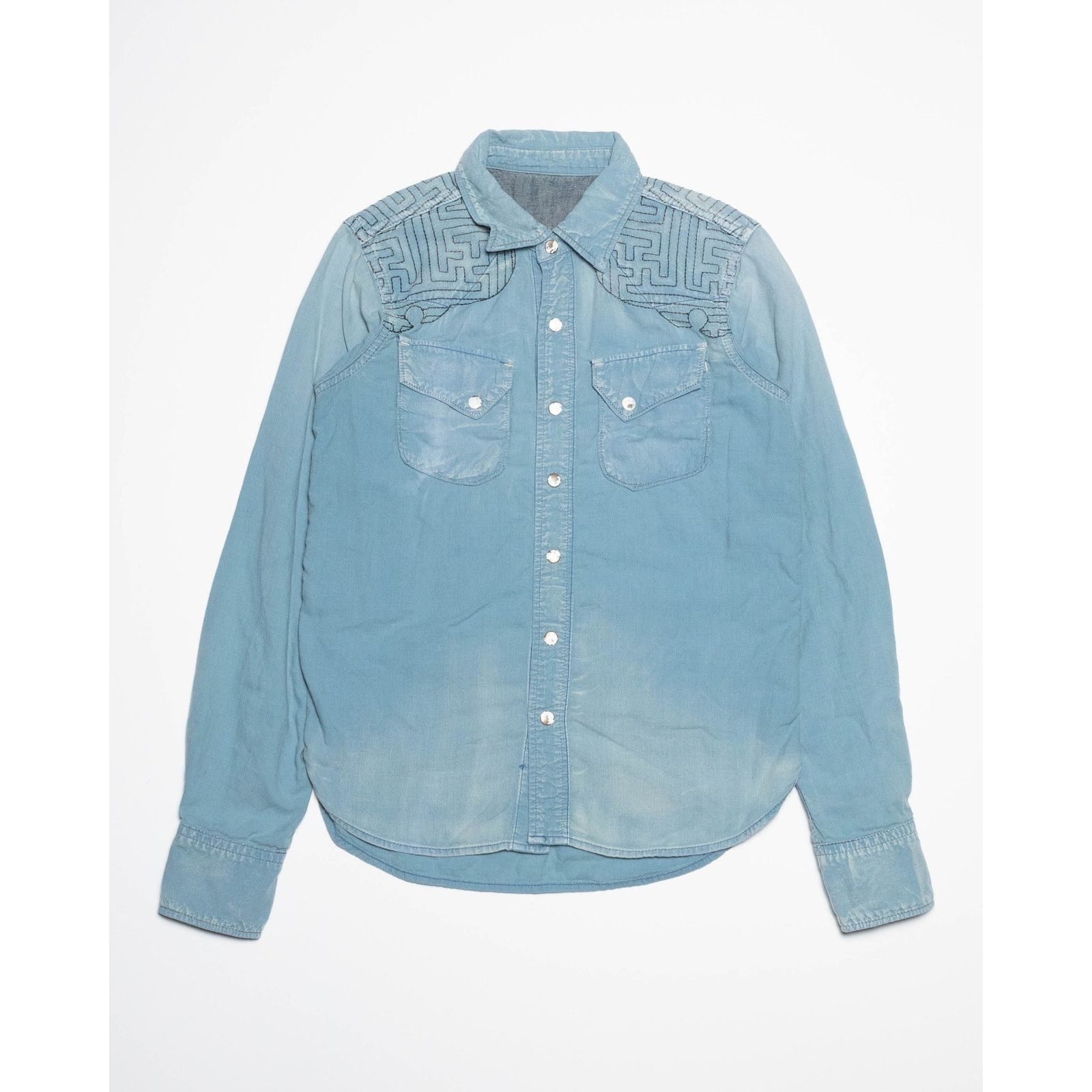 Kapital Kapital Japan Blue Denim Button Up shirt Size US S / EU 44-46 / 1 - 1 Thumbnail