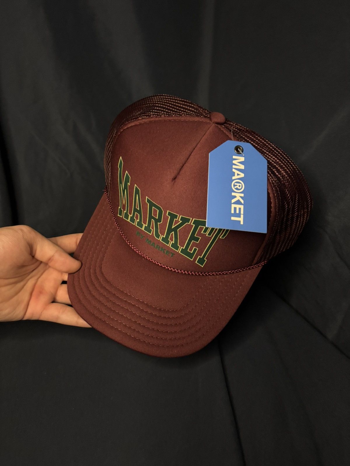 Market **(NWT)*** MARKET Authentic Collegiate Mesh Trucker Hat Size 38 - 2 Thumbnail
