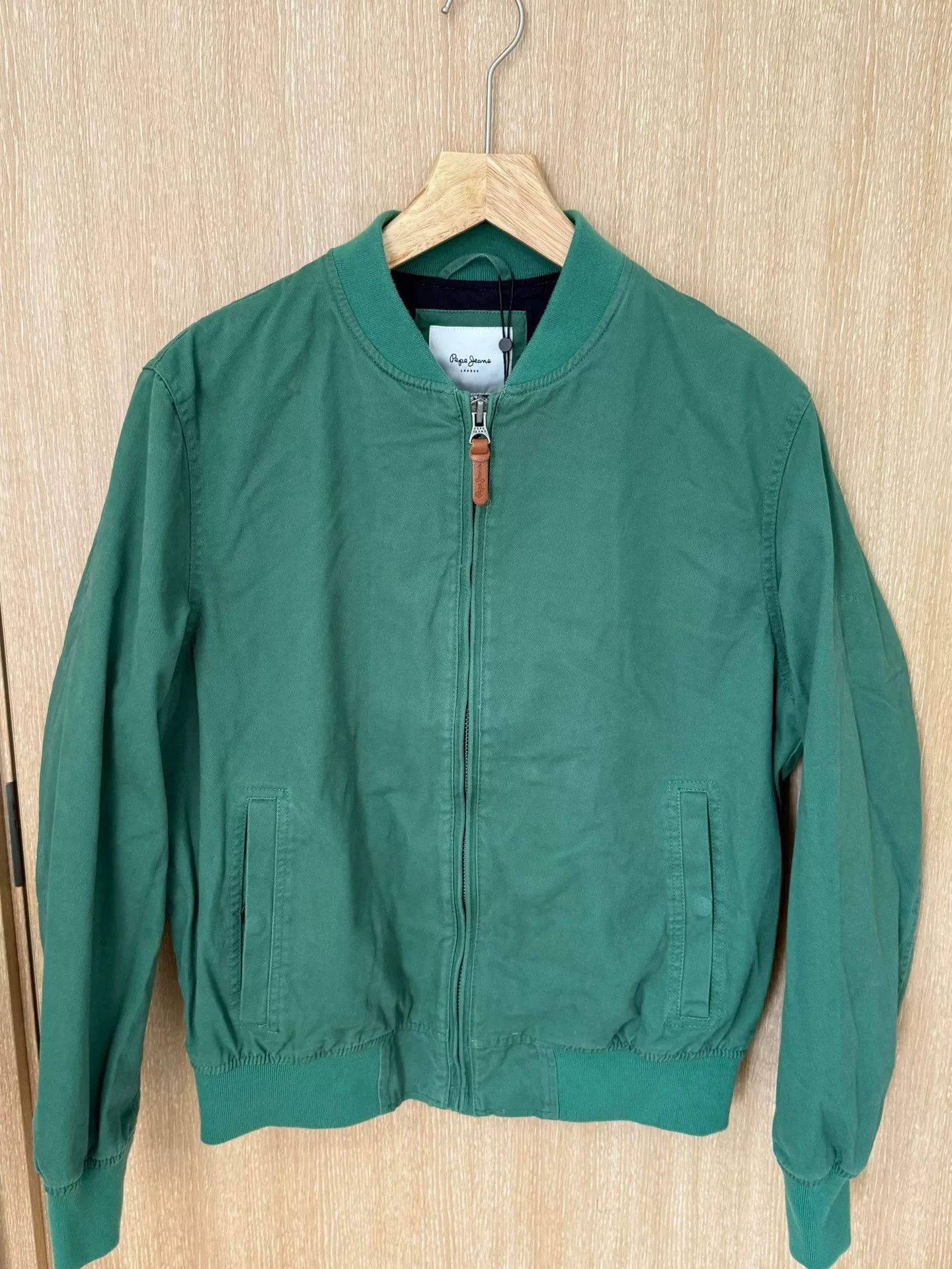 Pepe Jeans Pepe Jeans Washed Vintage Moss Green MA1 Jacket Size US M / EU 48-50 / 2 - 1 Thumbnail