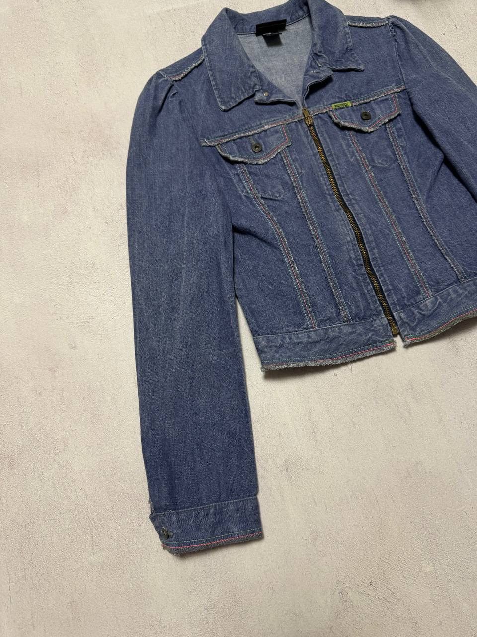 Diesel × Japanese Brand Vintage Diesel Denim Jacket Bomber Women Y2K 90s Size S / US 4 / IT 40 - 2 Thumbnail