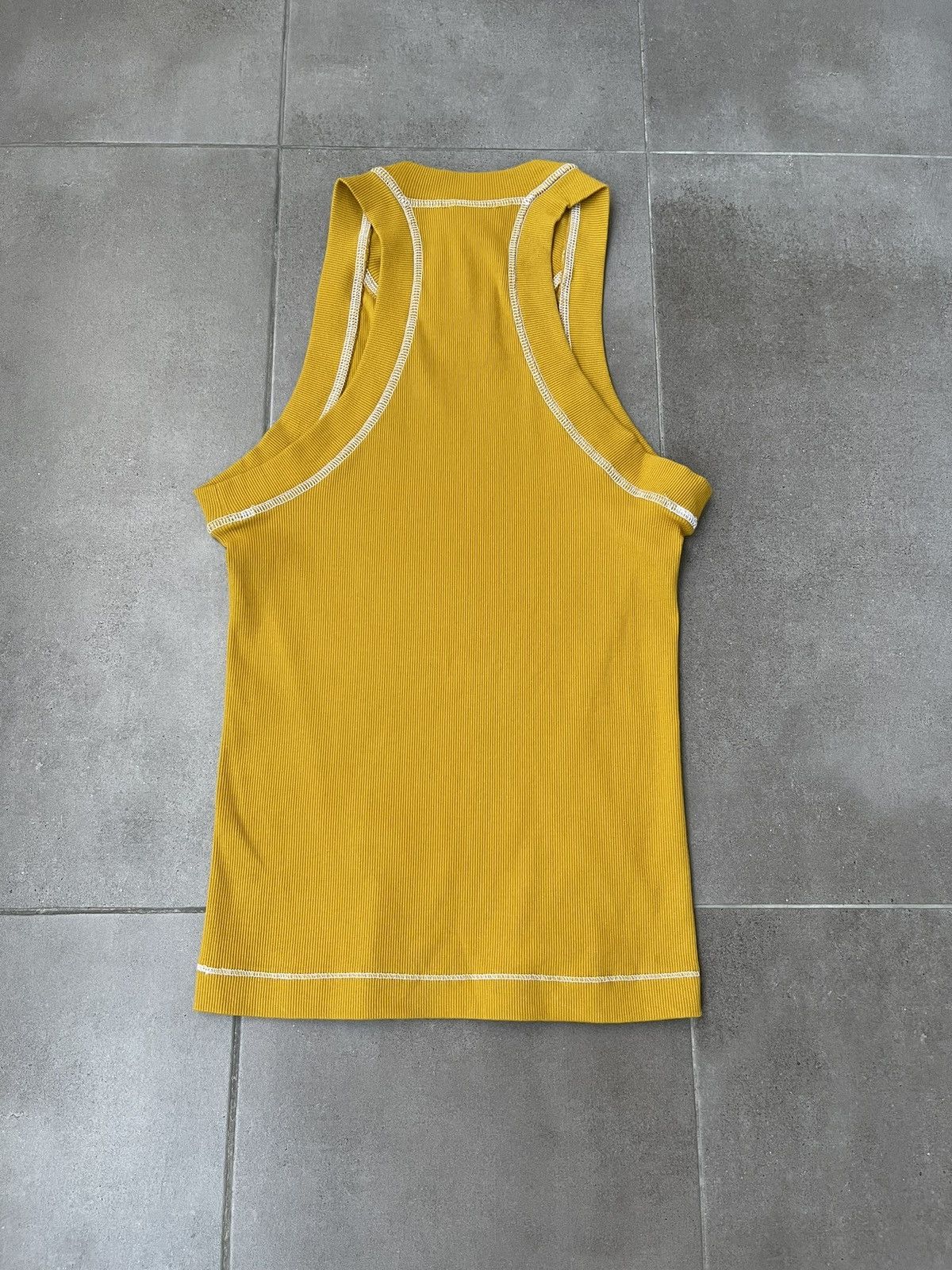 Saul Nash !DS! SS23 Saul Nash Yellow Overlock Stitch Tank Top Size US M / EU 48-50 / 2 - 11 Thumbnail