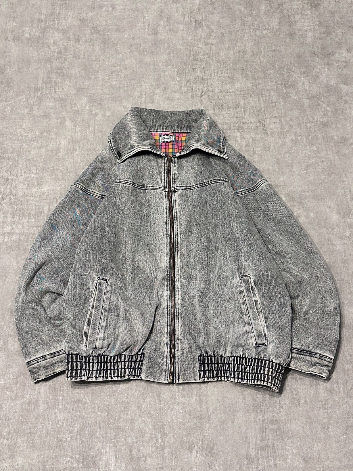 Faded LGB IfSixWasNine Style Denim Jacket Bomber