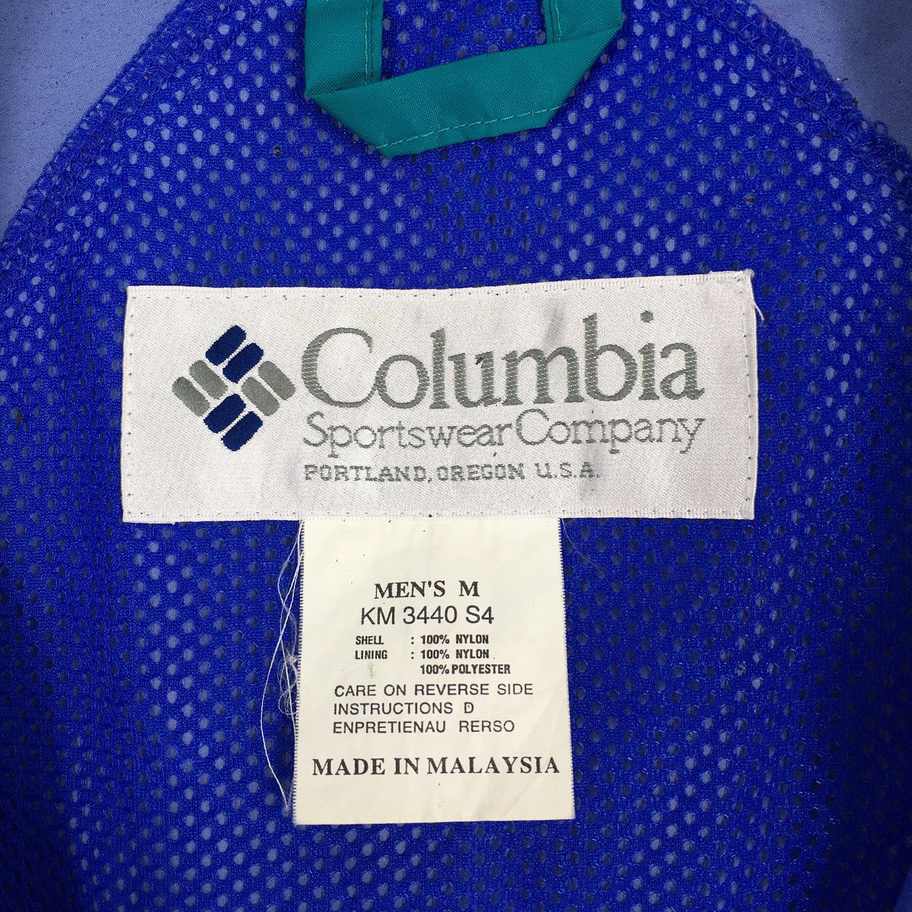 Columbia Columbia Windbreaker Anorak Blue Hoodie Jacket Medium Size US M / EU 48-50 / 2 - 3 Thumbnail