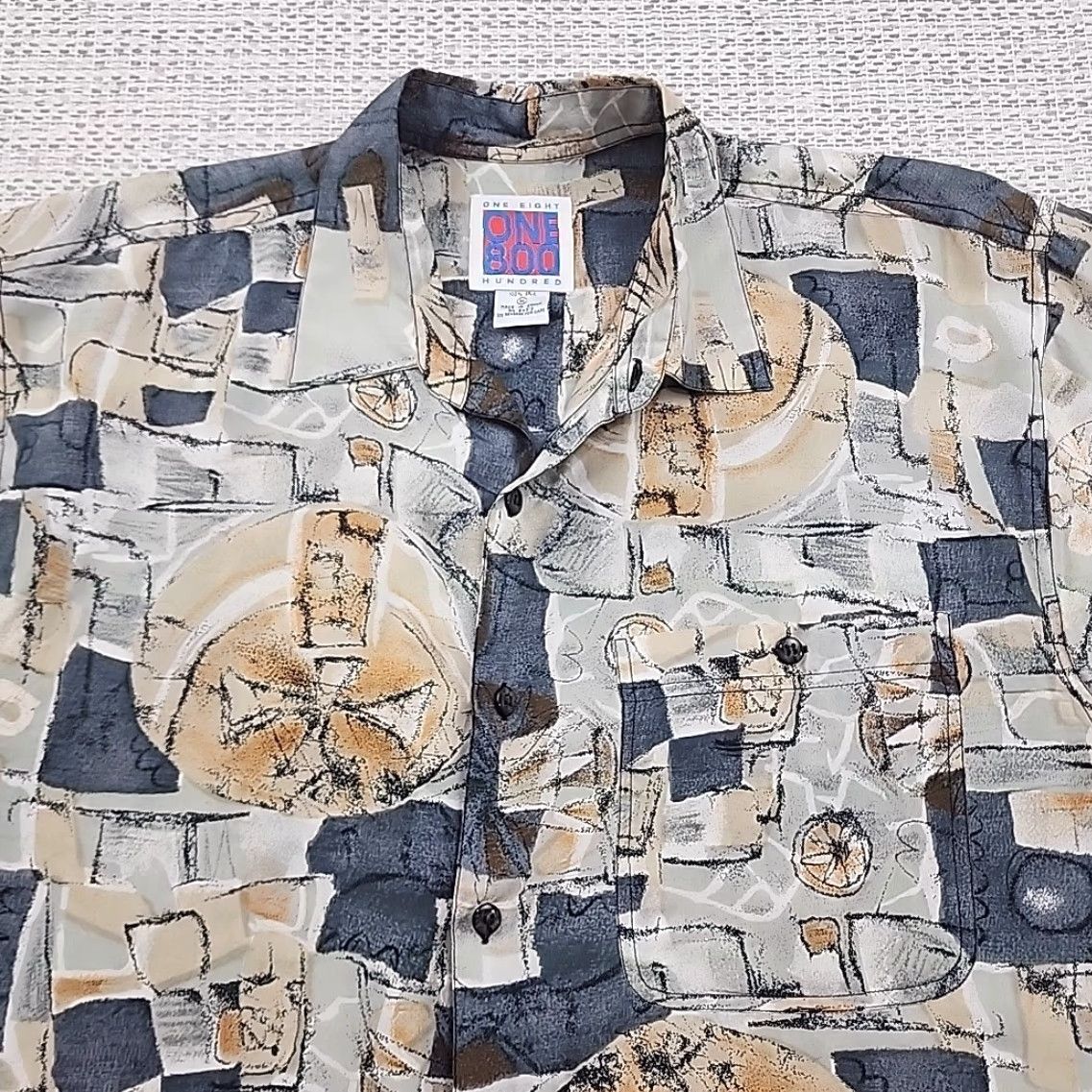 Etro VINTAGE One 800 100% Silk Shirt Mens M Abstract Retro Disco Baggy Culture AOP Size US M / EU 48-50 / 2 - 4 Thumbnail