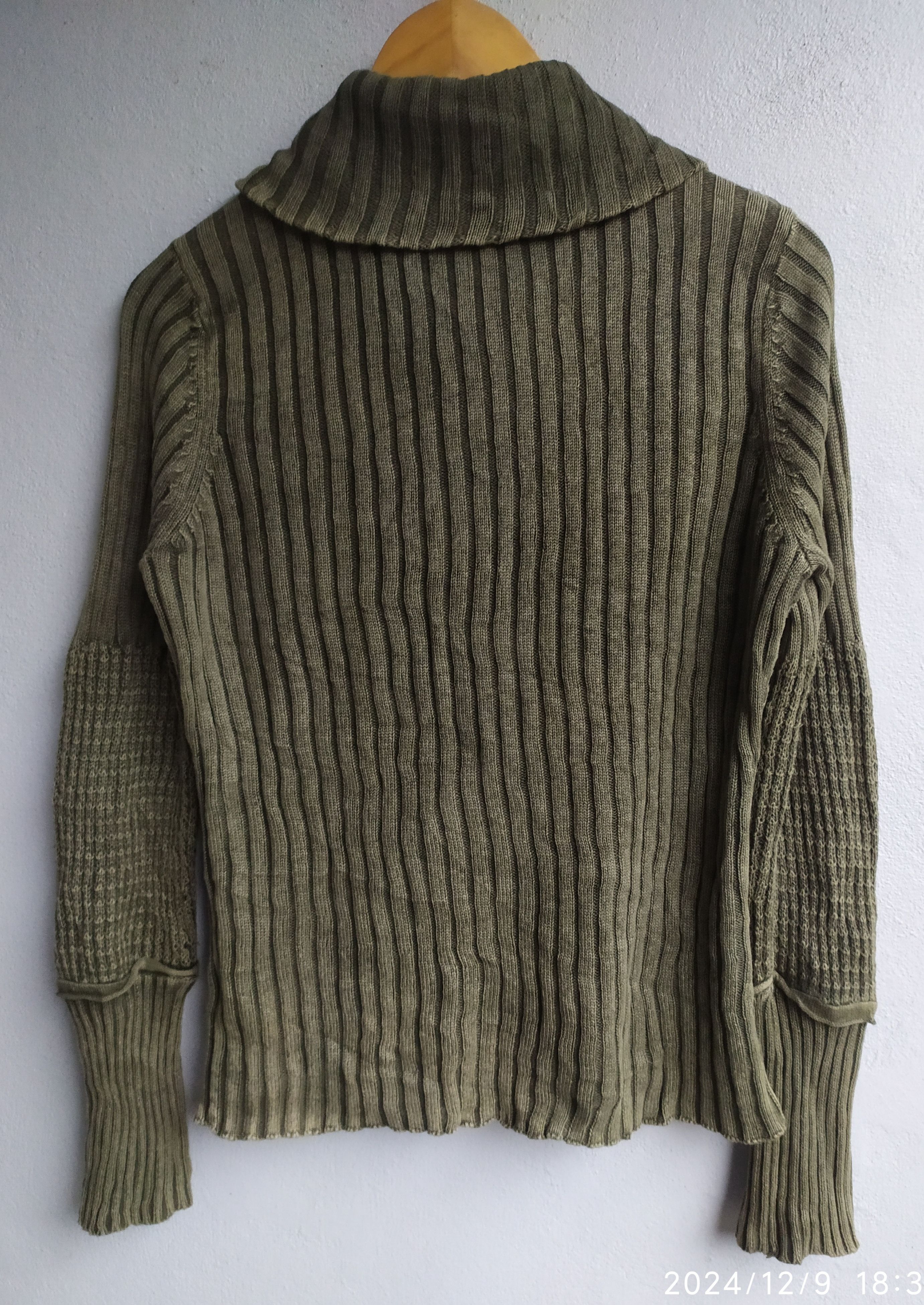 If Six Was Nine × Japanese Brand × Le Grande Bleu (L.G.B.) vintage DKNY JEANS Knit Zip-up i6w9 LGB style Size US M / EU 48-50 / 2 - 2 Thumbnail