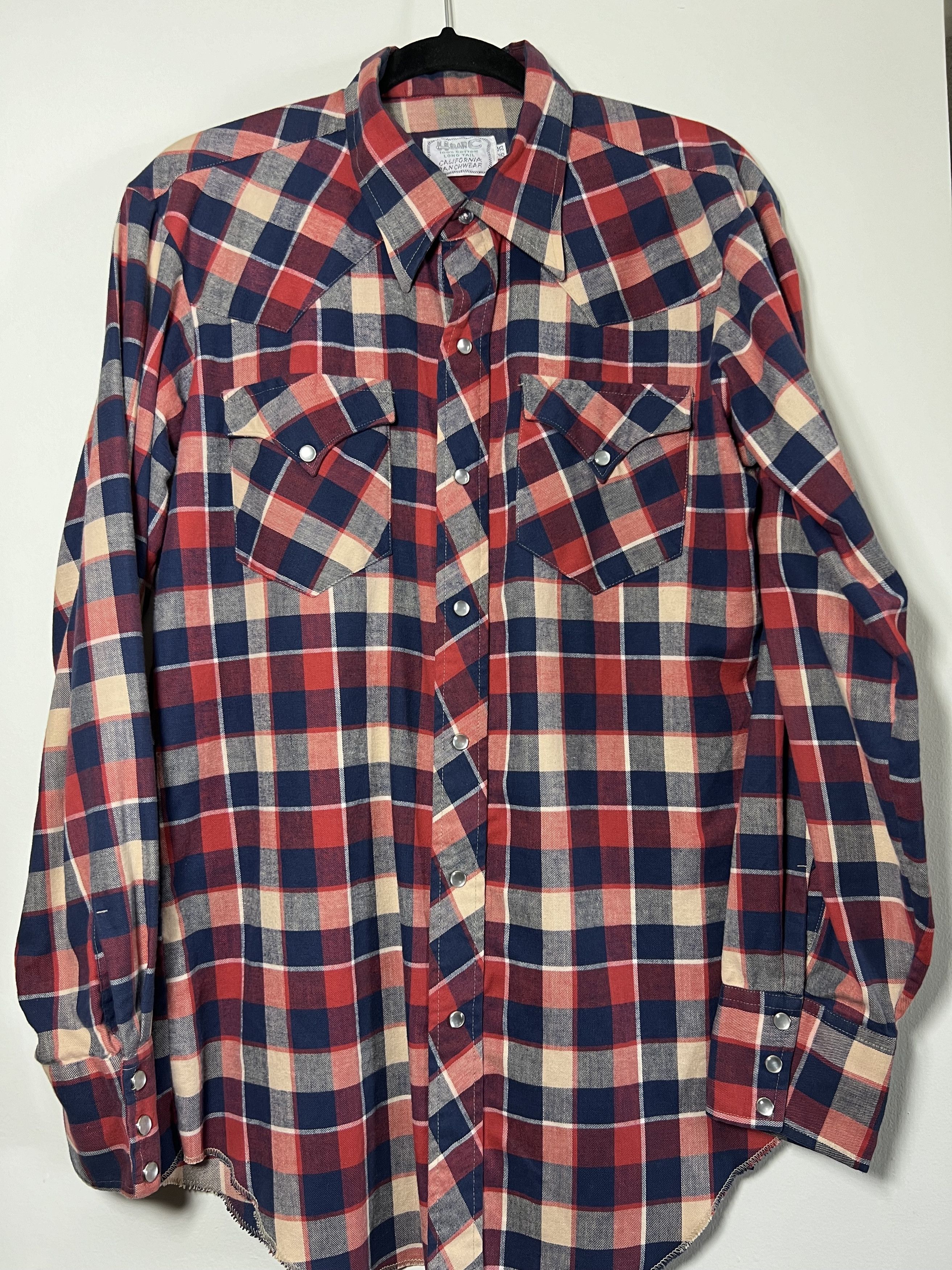 Vintage Vintage 50's-60's HBarC California Ranchwear Pearl Snap Size US L / EU 52-54 / 3 - 1 Thumbnail
