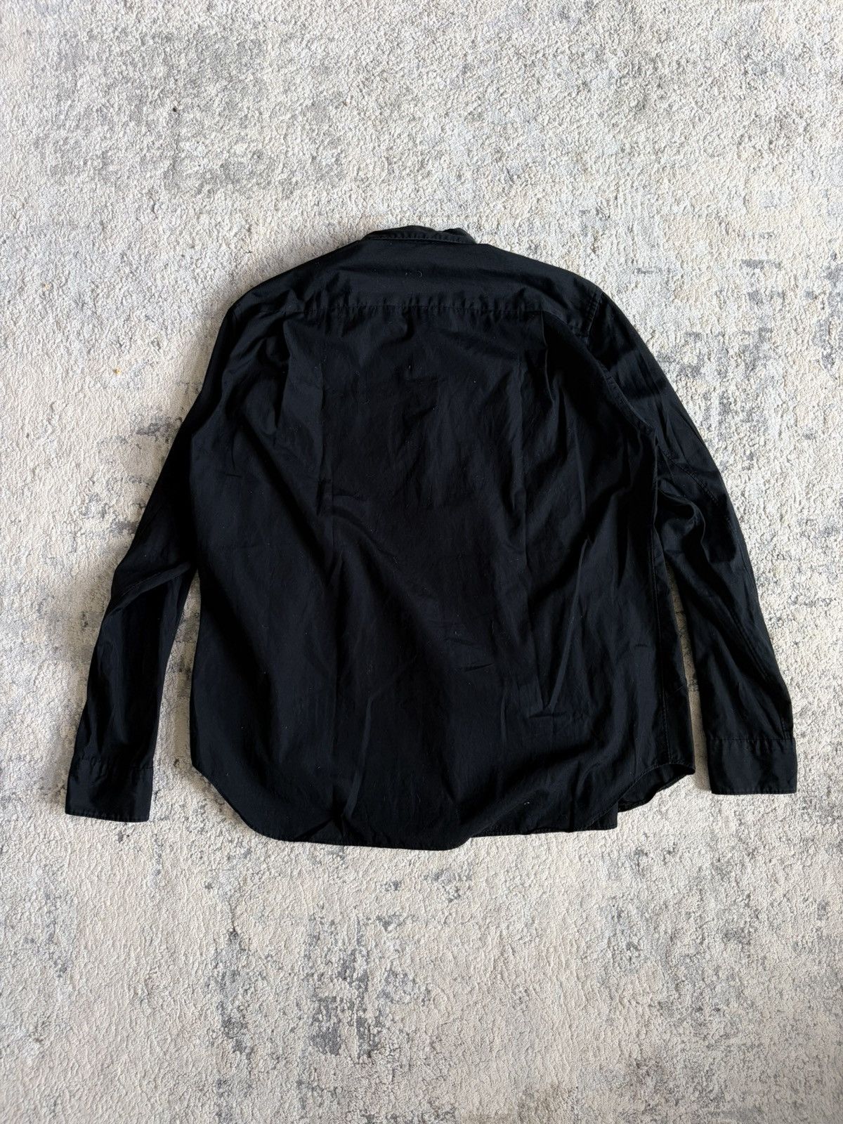 Comme des Garcons Homme Plus AD2019 Black Button Long Sleeve Shirt Size US S / EU 44-46 / 1 - 5 Thumbnail