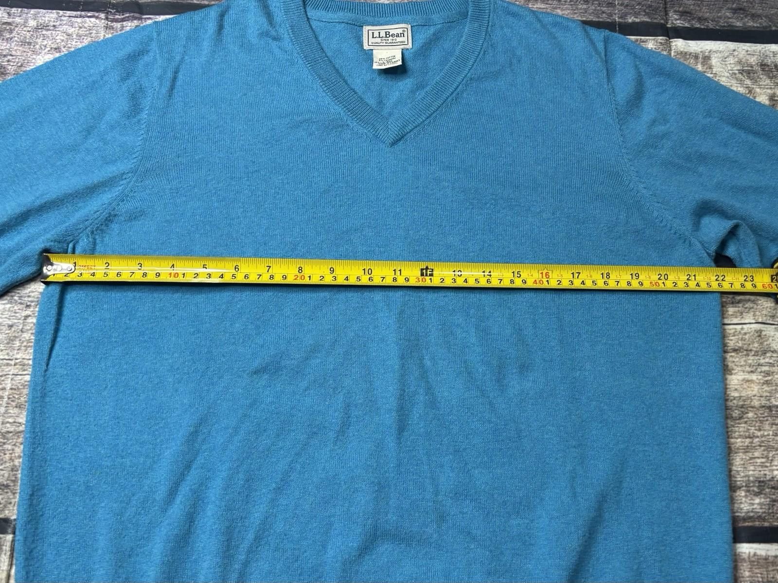 L.L. Bean LL Bean Sweater Mens Large Cashmere Blend Wicked Soft V-Neck Size US L / EU 52-54 / 3 - 9 Thumbnail
