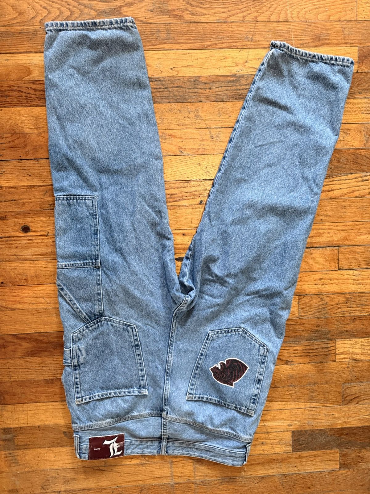 Bershka Bershka patched denim Size US 31 - 3 Thumbnail