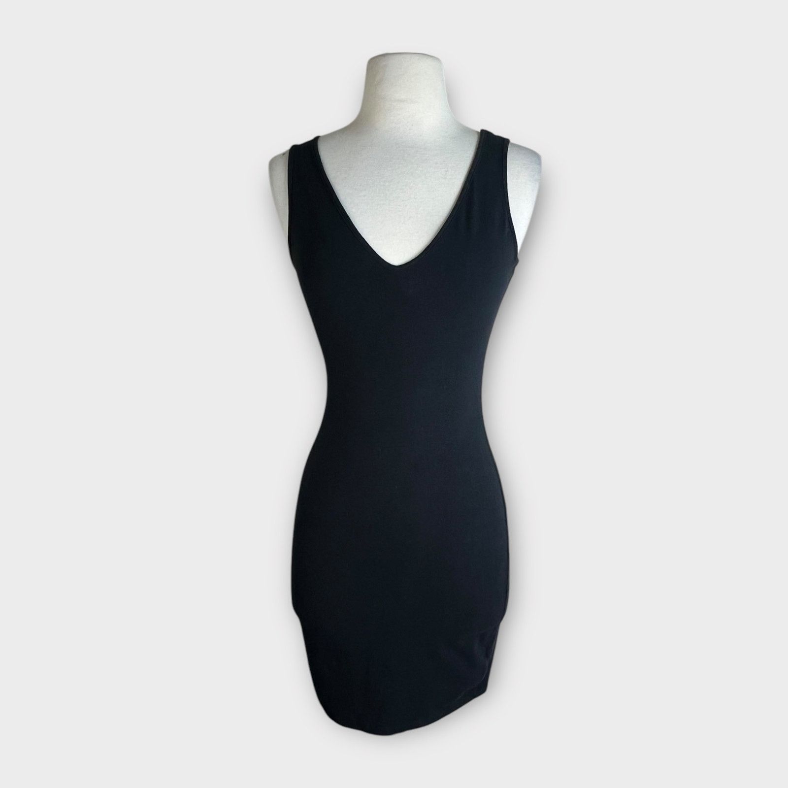 Target Basics Wild Fable Black V-Neck Bodycon Mini Dress Size M / US 6-8 / IT 42-44 - 4 Thumbnail