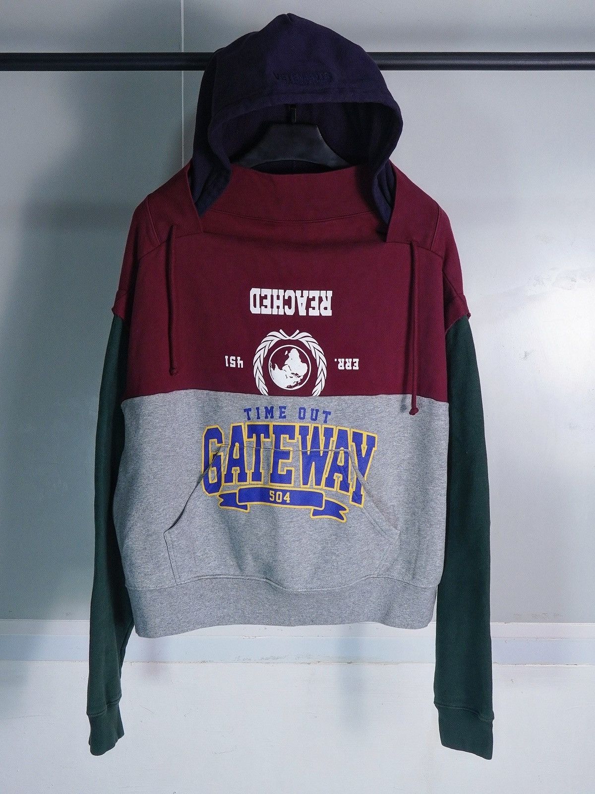 Vetements (NEW) FW19 Bad Gateway University Reconstructed Hoodie Size US M / EU 48-50 / 2 - 1 Thumbnail