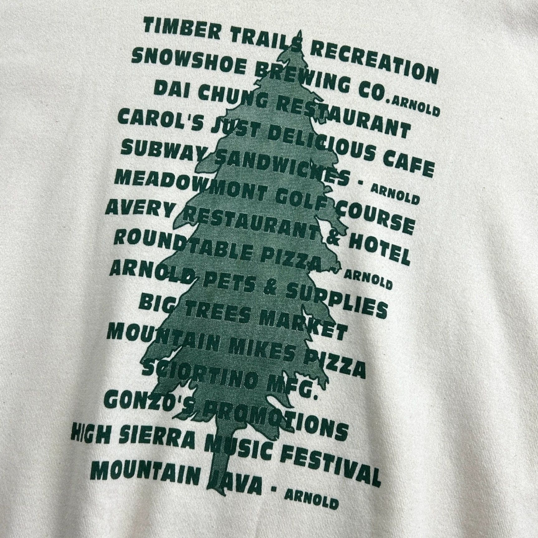 Tultex VINTAGE 90s Calaveras Timber Trails Poker Run Sweatshirt Avery XL USA Made 1998 Size US XL / EU 56 / 4 - 6 Thumbnail