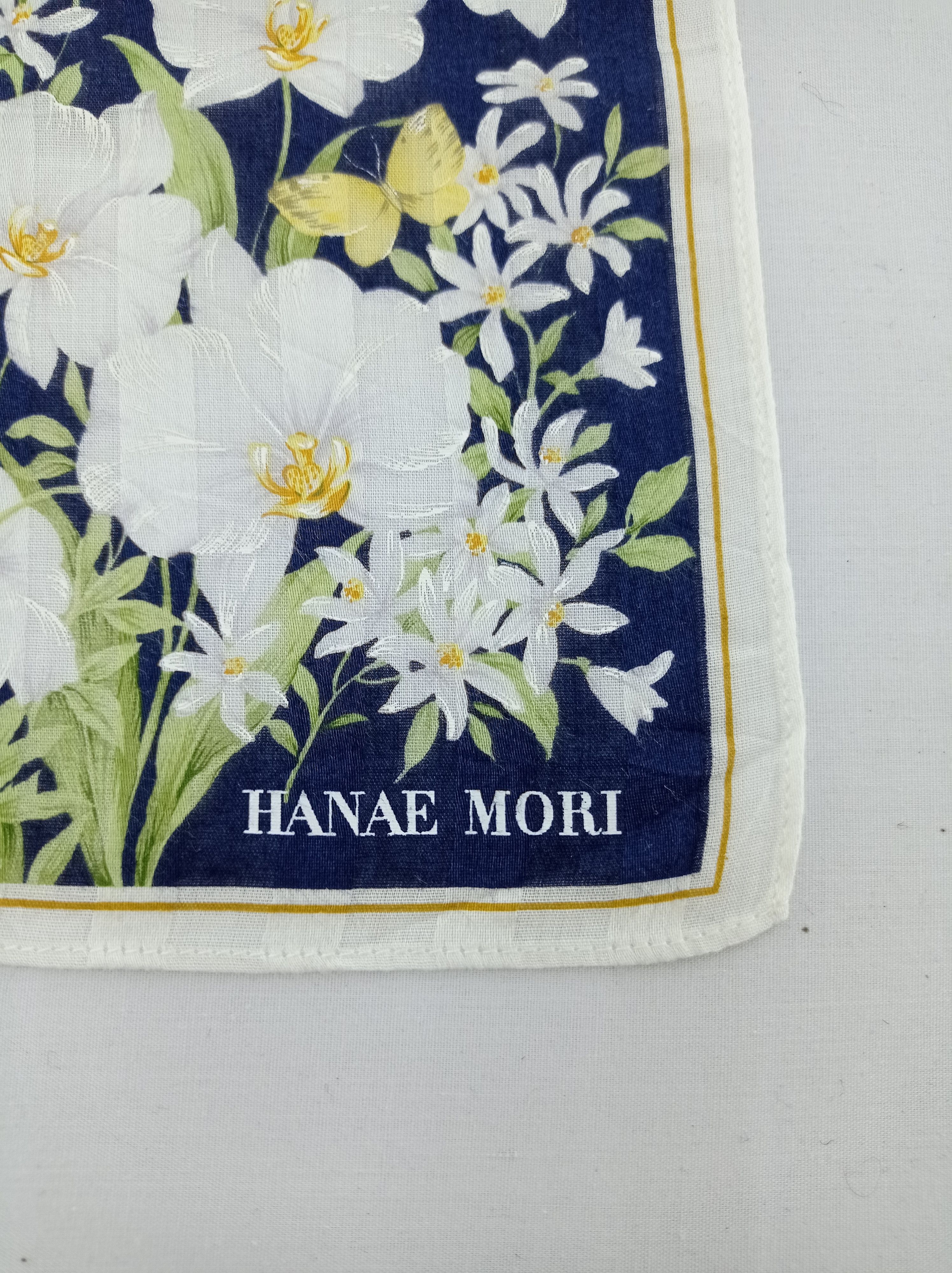 Hanae Mori Hanae Mori Floral Handkerchief / Neckwear / Bandana Size ONE SIZE - 4 Thumbnail