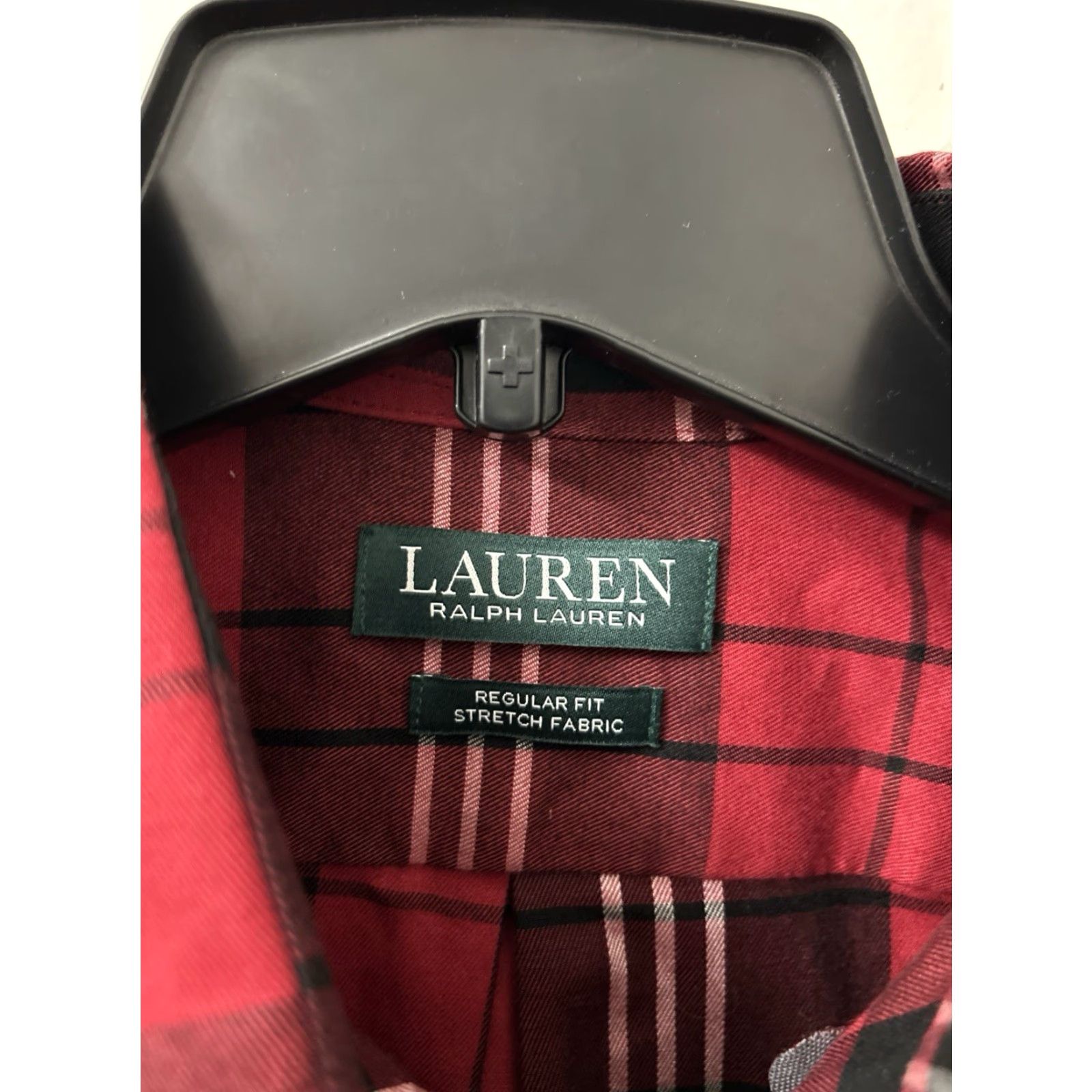 Ralph Lauren Lauren Ralph Lauren Shirt Mens Medium Red Plaid Regular Fit Stretch Button Down Size US M / EU 48-50 / 2 - 5 Thumbnail