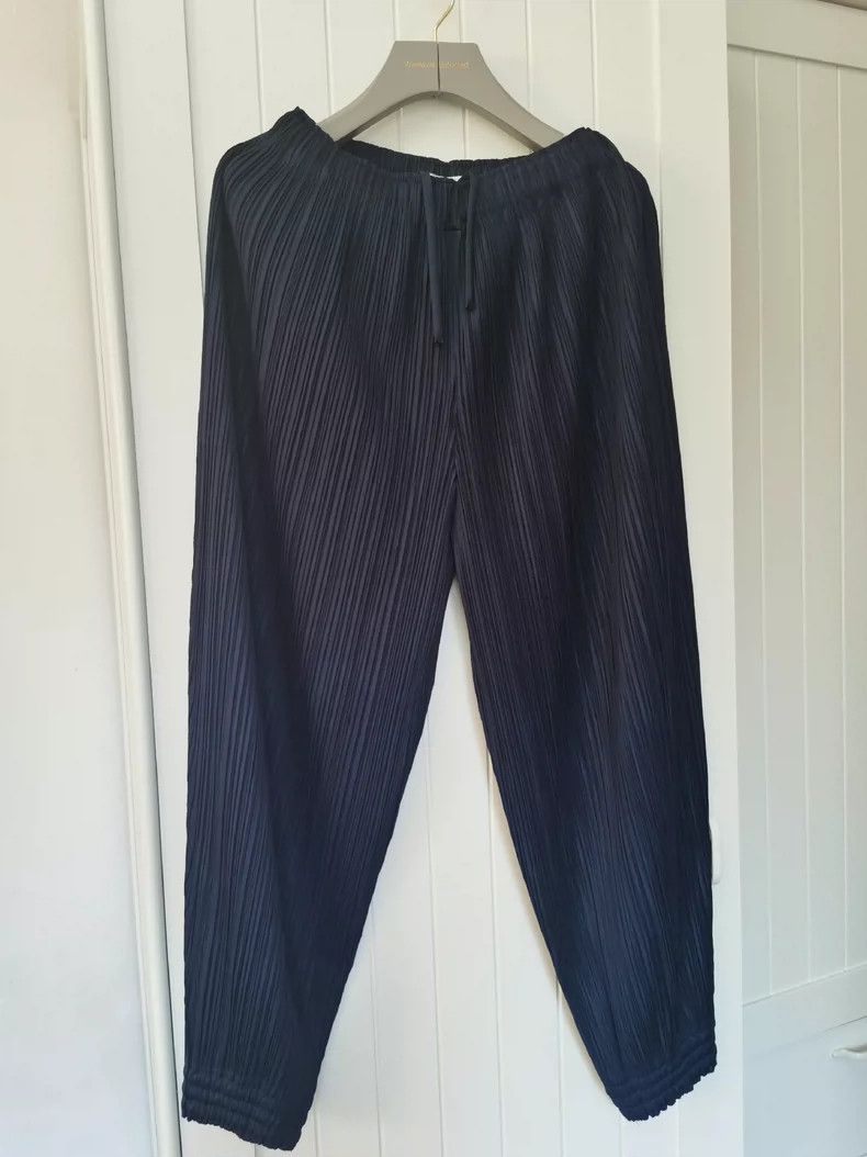 Issey Miyake issey miyake size:4 Navy blue trousers 2506-Nextarrow Size US 26 / EU 42 - 2 Thumbnail