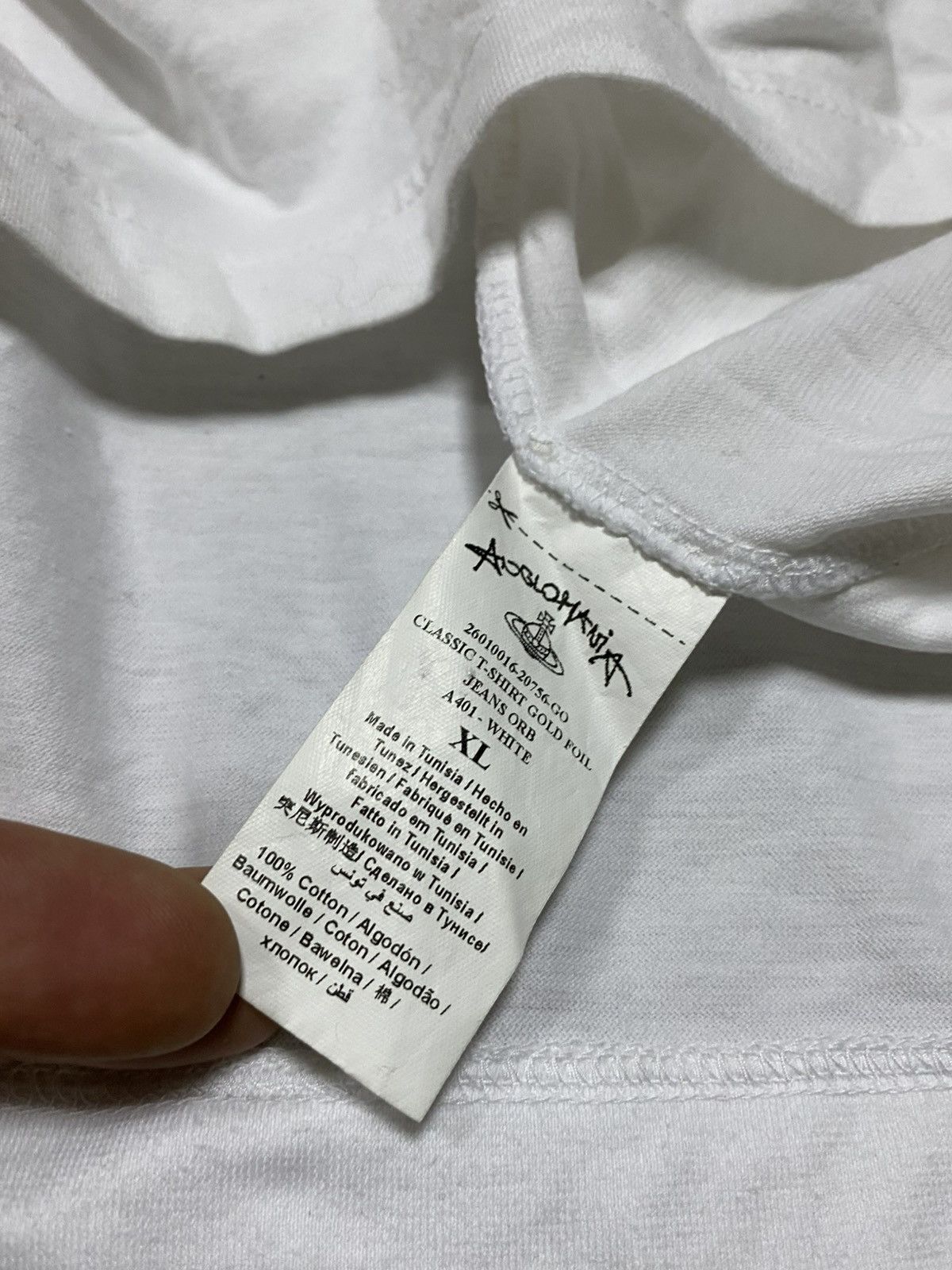 Vivienne Westwood Vivienne Westwood big gold foil jeans orb tee shirt Size US XL / EU 56 / 4 - 7 Thumbnail