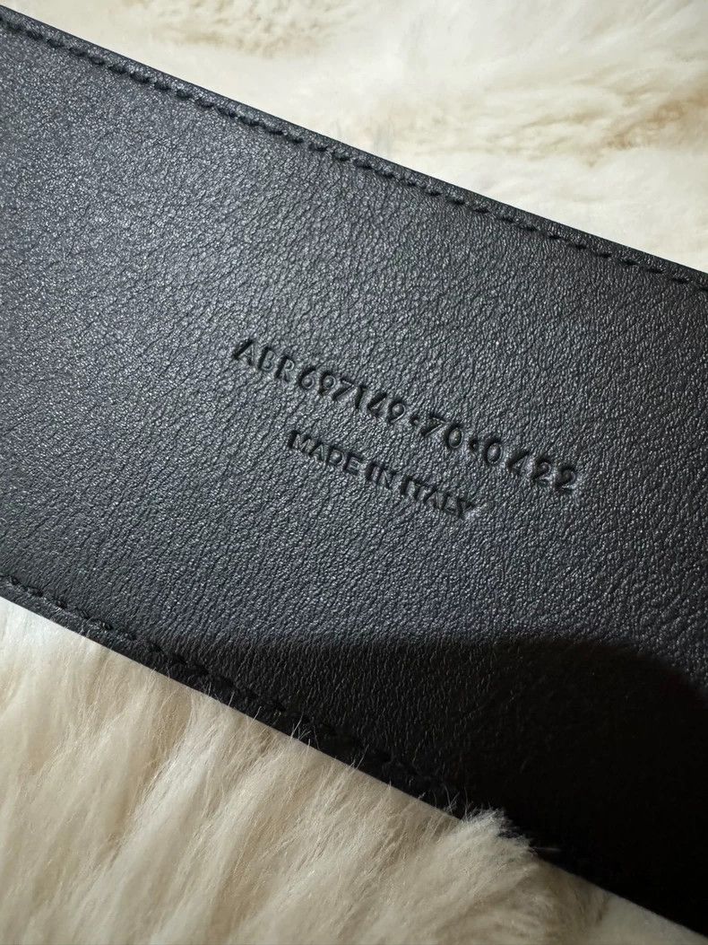 Saint Laurent Paris Saint Laurent Paris Black gold waist seal belt Nextarrow-25 Size ONE SIZE - 7 Thumbnail