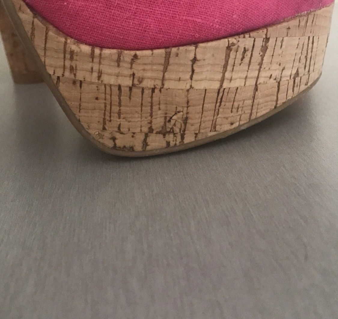 Other PINK CORK SANDALS W/ ADJUSTABLE BUCKLES NWOT Size US 7.5 / IT 37.5 - 6 Thumbnail