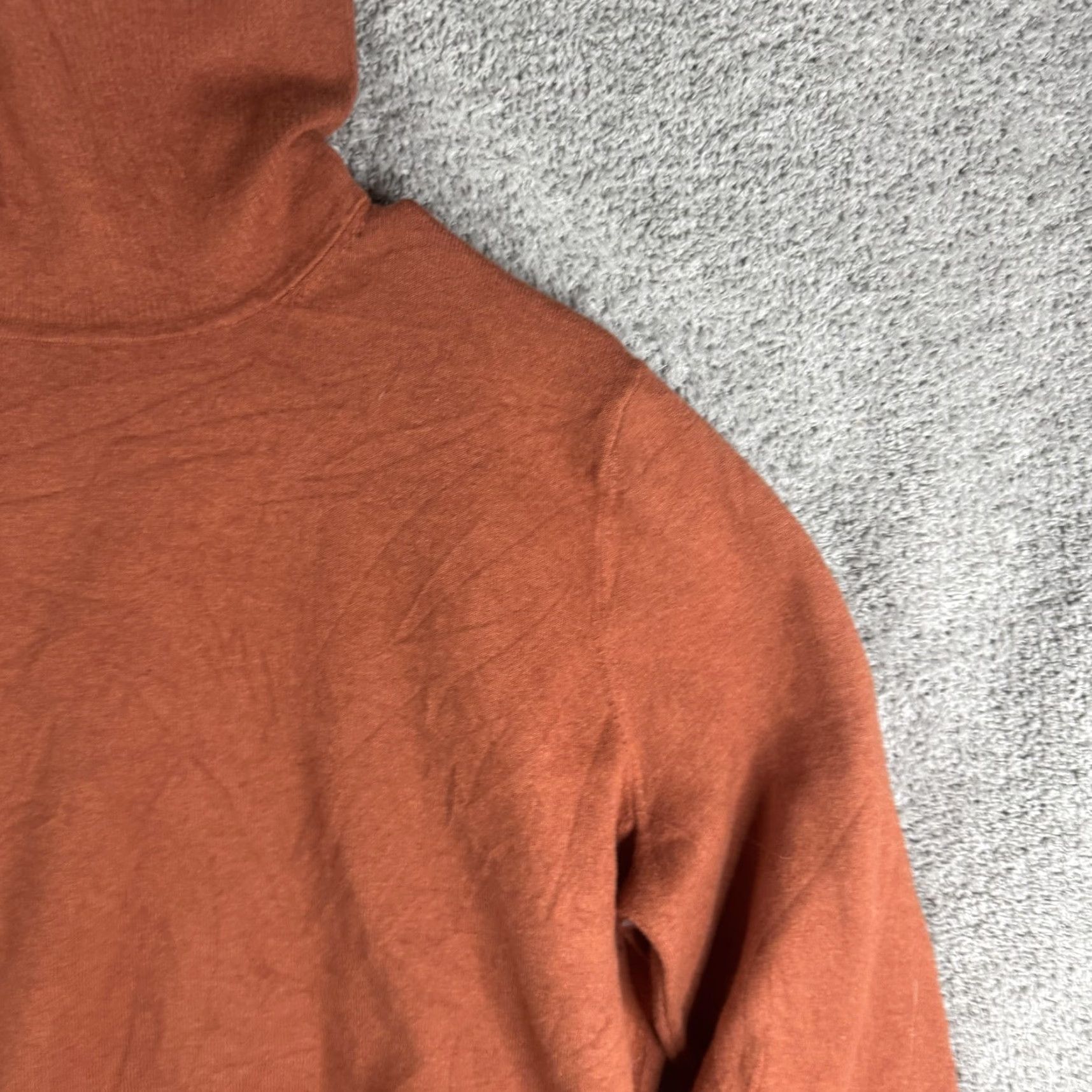 Duluth Trading Company Duluth Trading Co Sweater Womens XL Orange Turtleneck Knit Pullover Shiftless Size XL / US 12-14 / IT 48-50 - 4 Thumbnail