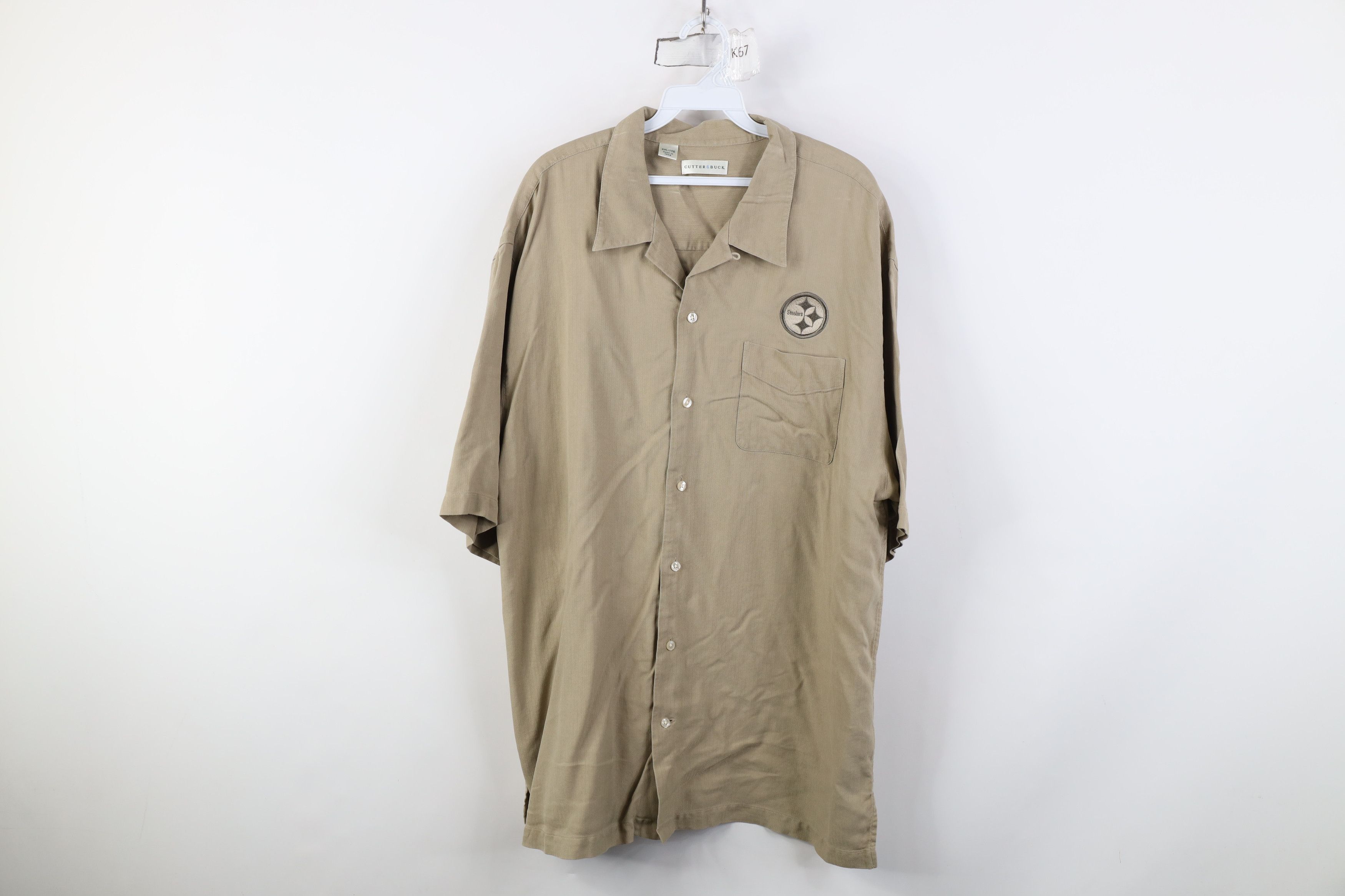 Vintage Vintage 90s Y2K Pittsburgh Steelers Football Button Shirt Size US XXL / EU 58 / 5 - 1 Thumbnail