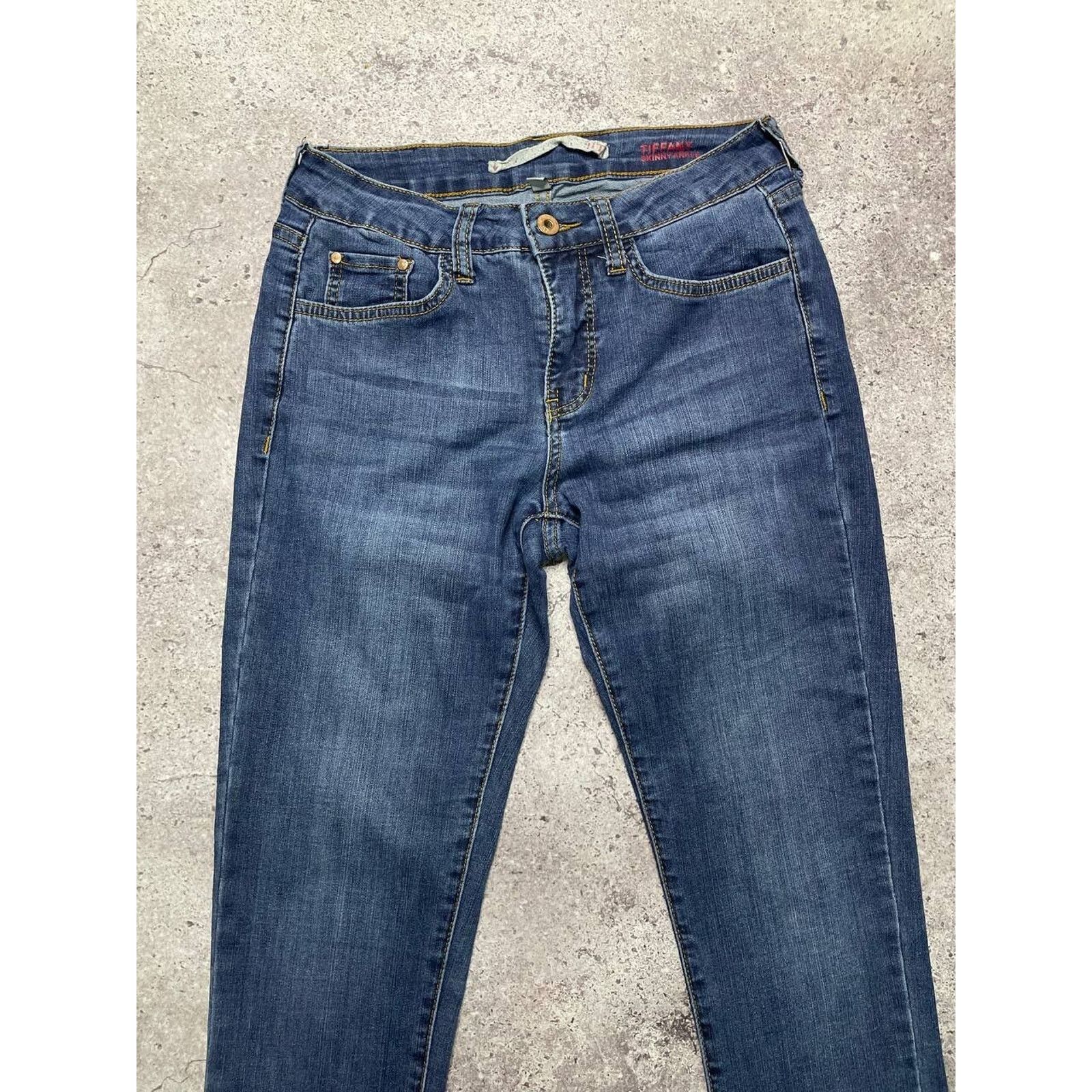 Vintage Vintage T. Peak Skinny Fit Blue Stretch Jeans Size M Size 29" - 4 Thumbnail