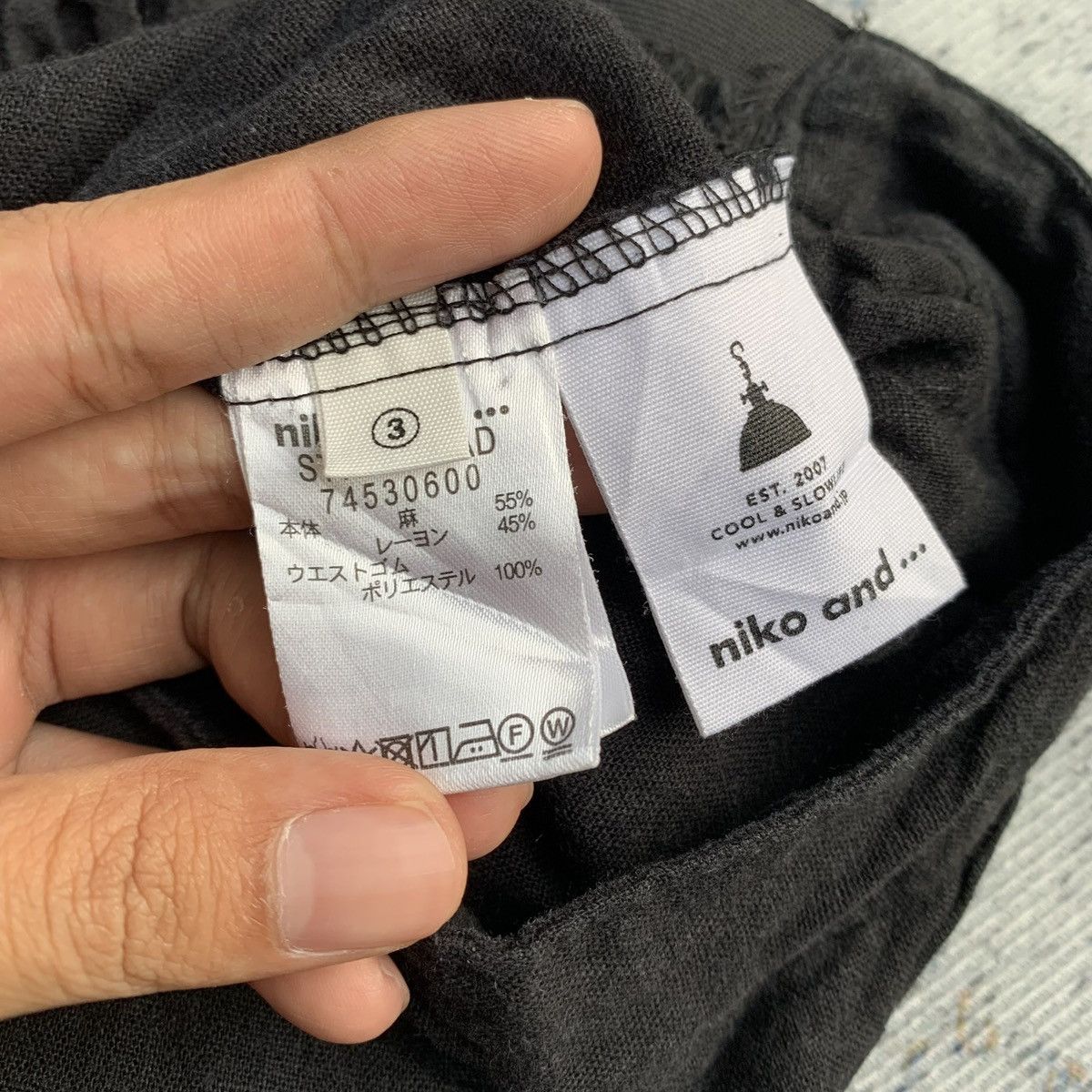 Japanese Brand × Vintage × Yohji Yamamoto Rare Japanese Niko And... Yohji Style Wide Linen Pants Size US 30 / EU 46 - 7 Thumbnail