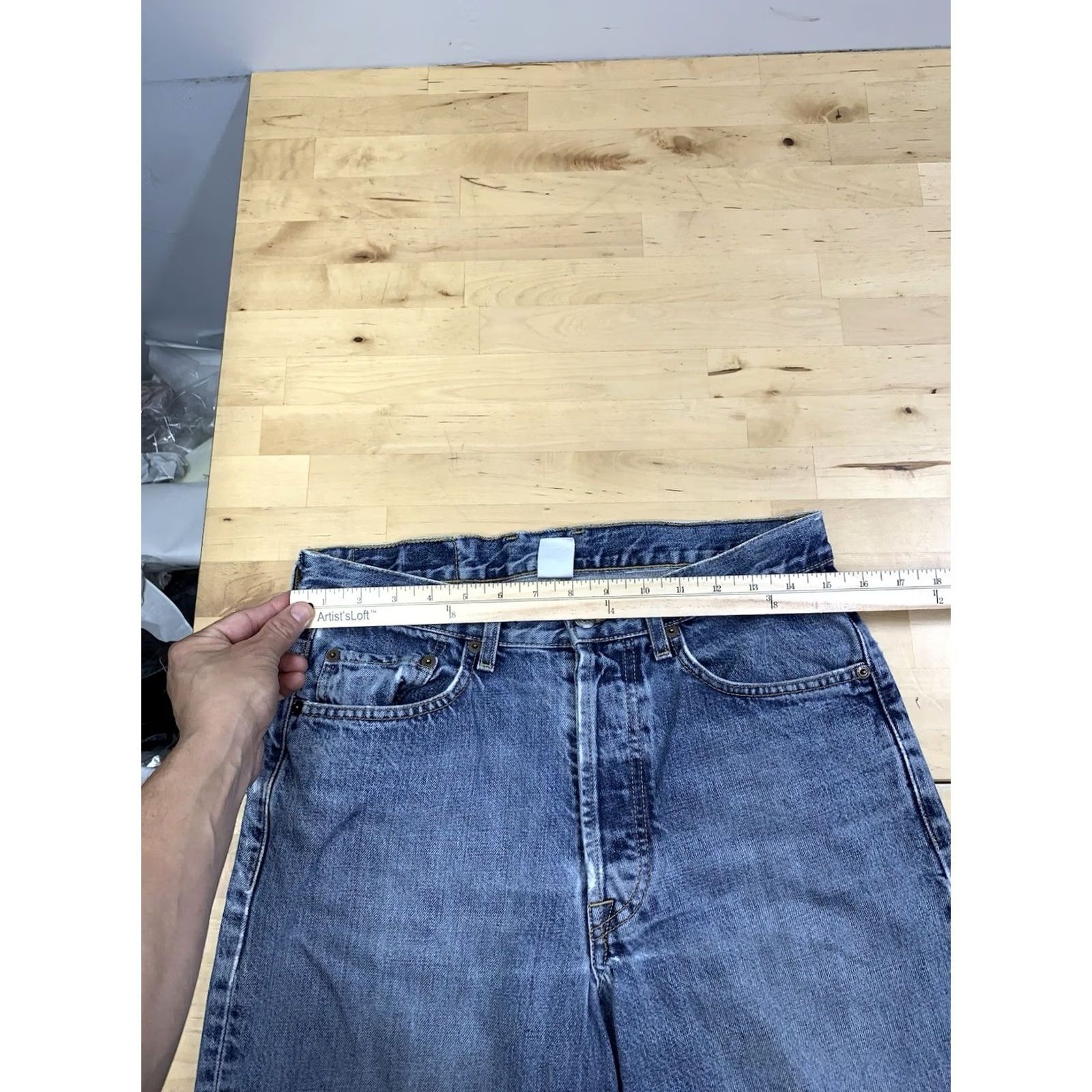 Lucky Brand Lucky Brand Jeans Men 30x29 Blue Denim Straight Button Fly 13134 Jeans Regular Fit Inseam 29 Size US 30 / EU 46 - 5 Thumbnail
