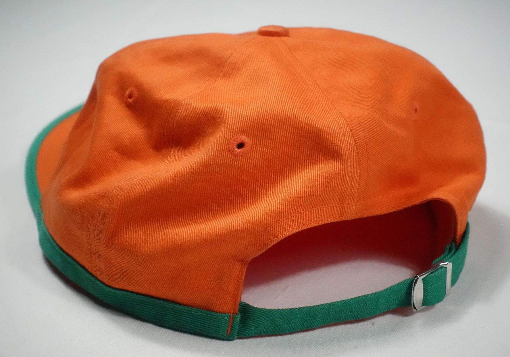 Polo Ralph Lauren Sport Cap Hat Bill Orange Green Vintage