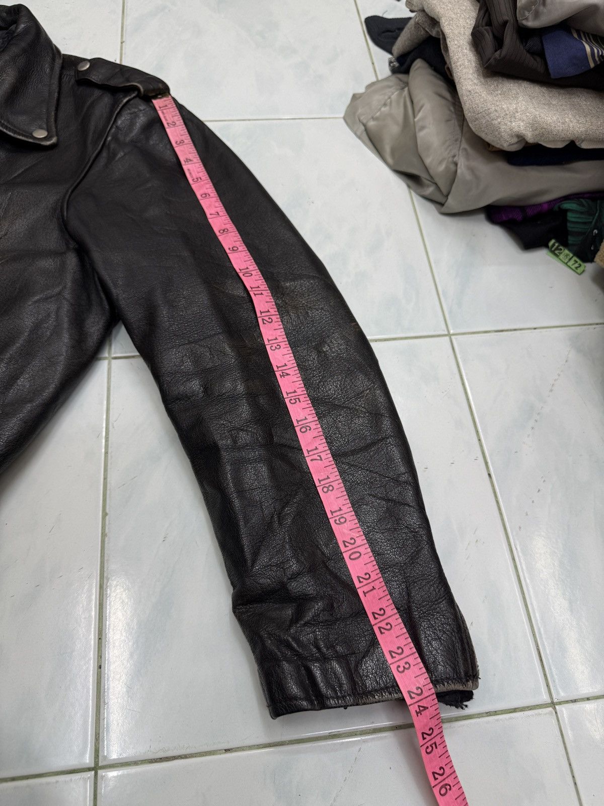 Genuine Leather 🔥🔥🔥ARCHIVE VINTAGE GRENADIERS DOUBLE COLLAR LEATHER JACKET Size US M / EU 48-50 / 2 - 18 Thumbnail