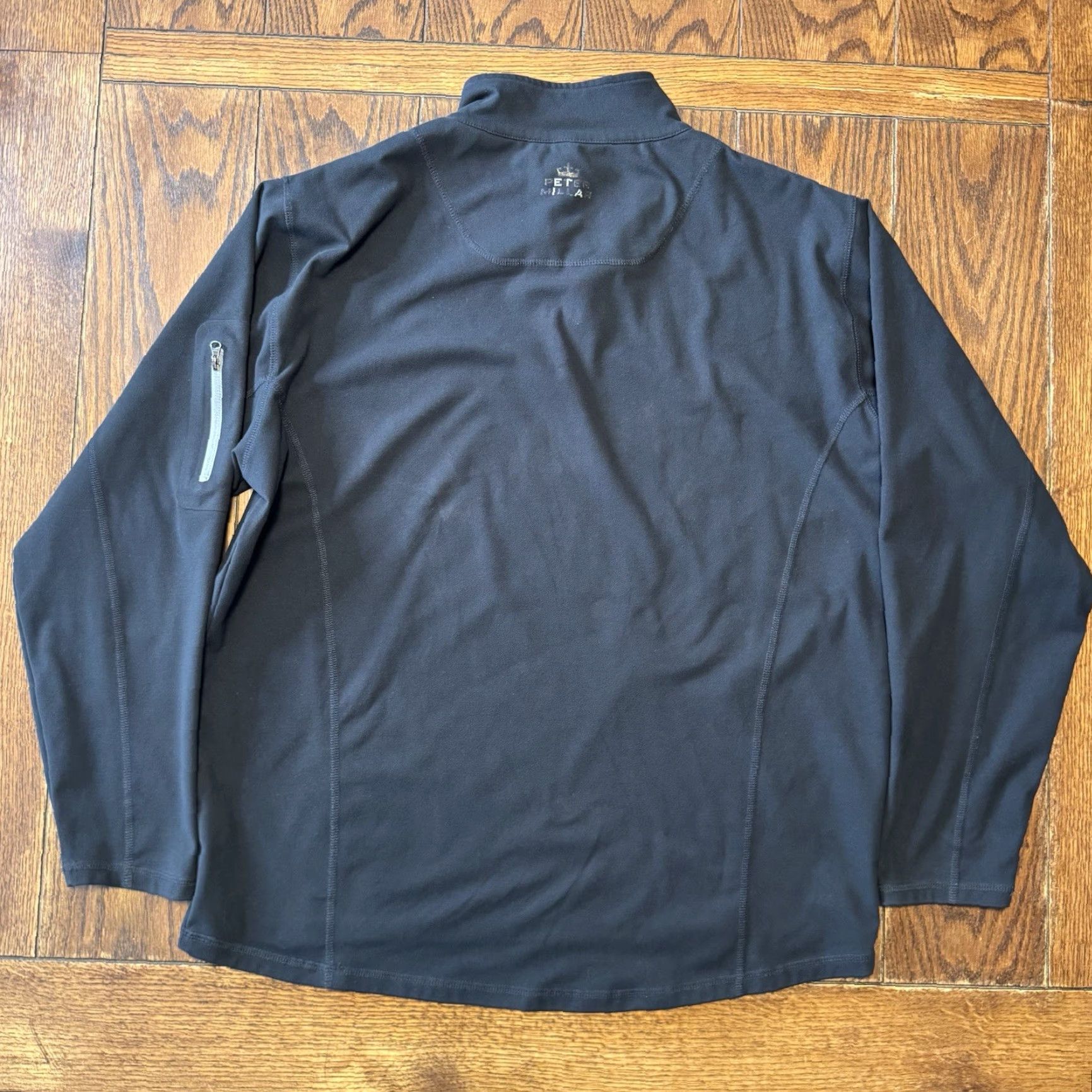 Peter Millar Peter Millar Perth Performance 1/4 Zip Fleece Large Pinehurst Black Element Wind Shirt Mens Golf Pinehurst Black 29 long by 24.5 short desc? Size US L / EU 52-54 / 3 - 7 Thumbnail