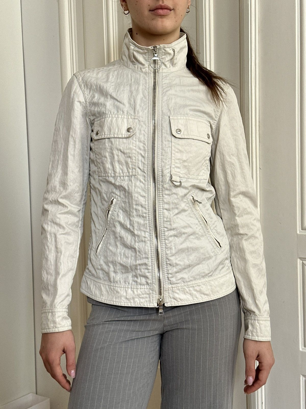 Prada Prada Sport Vintage Rare 90s Women’s Luxury Cropped Jacket Size M / US 6-8 / IT 42-44 - 10 Thumbnail