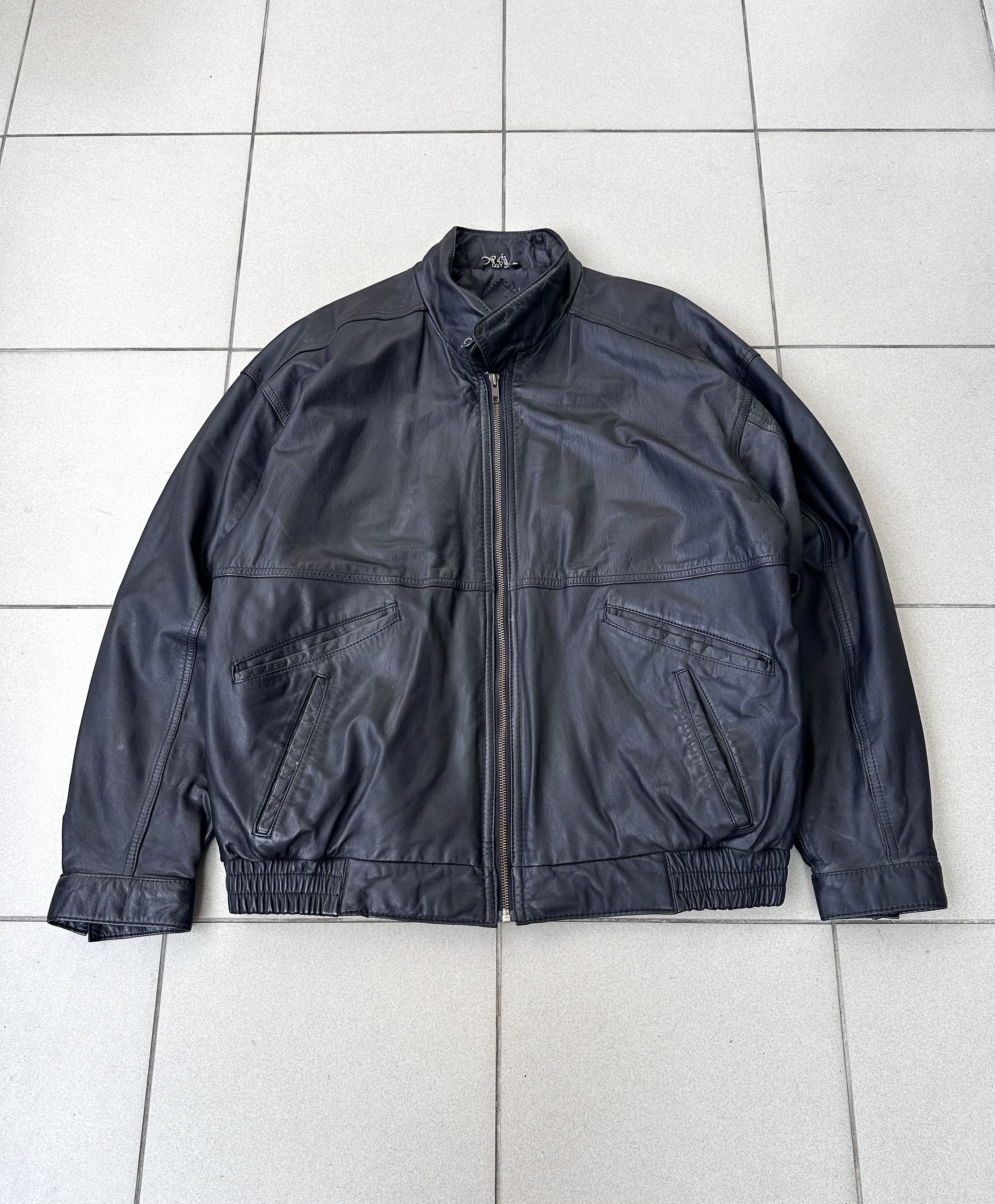 Leather × Vintage Vintage Avant Garde men biker boxy leather jacket starboy Size US L / EU 52-54 / 3 - 1 Thumbnail